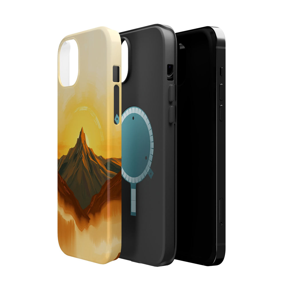 iPhone Mustard And Rust Mountain at Sunrise Slim iPhone Everyday · iPhone Case