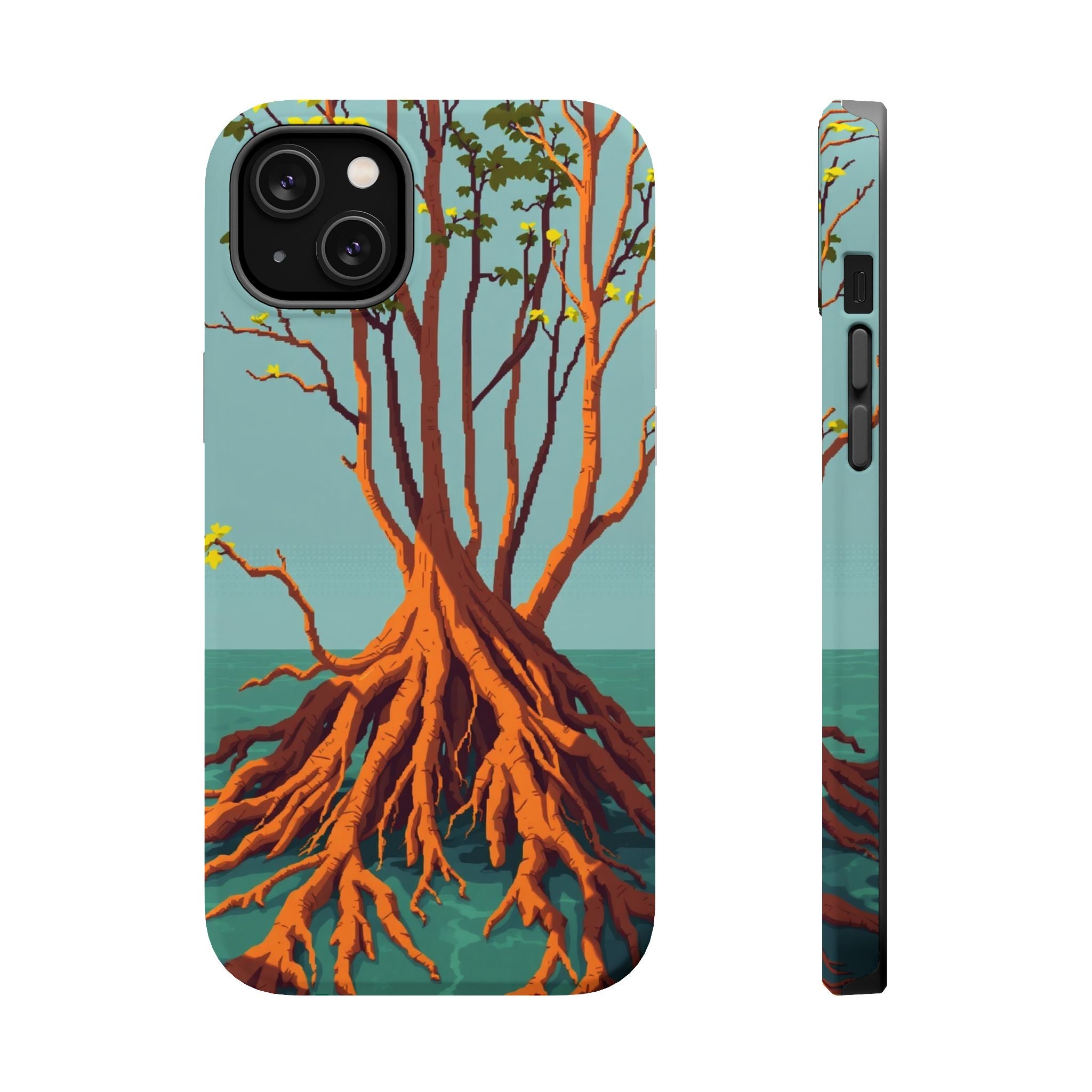 iPhone Mustard And Rust Mangrove Roots Slim Everyday iPhone 13 Designer · iPhone
