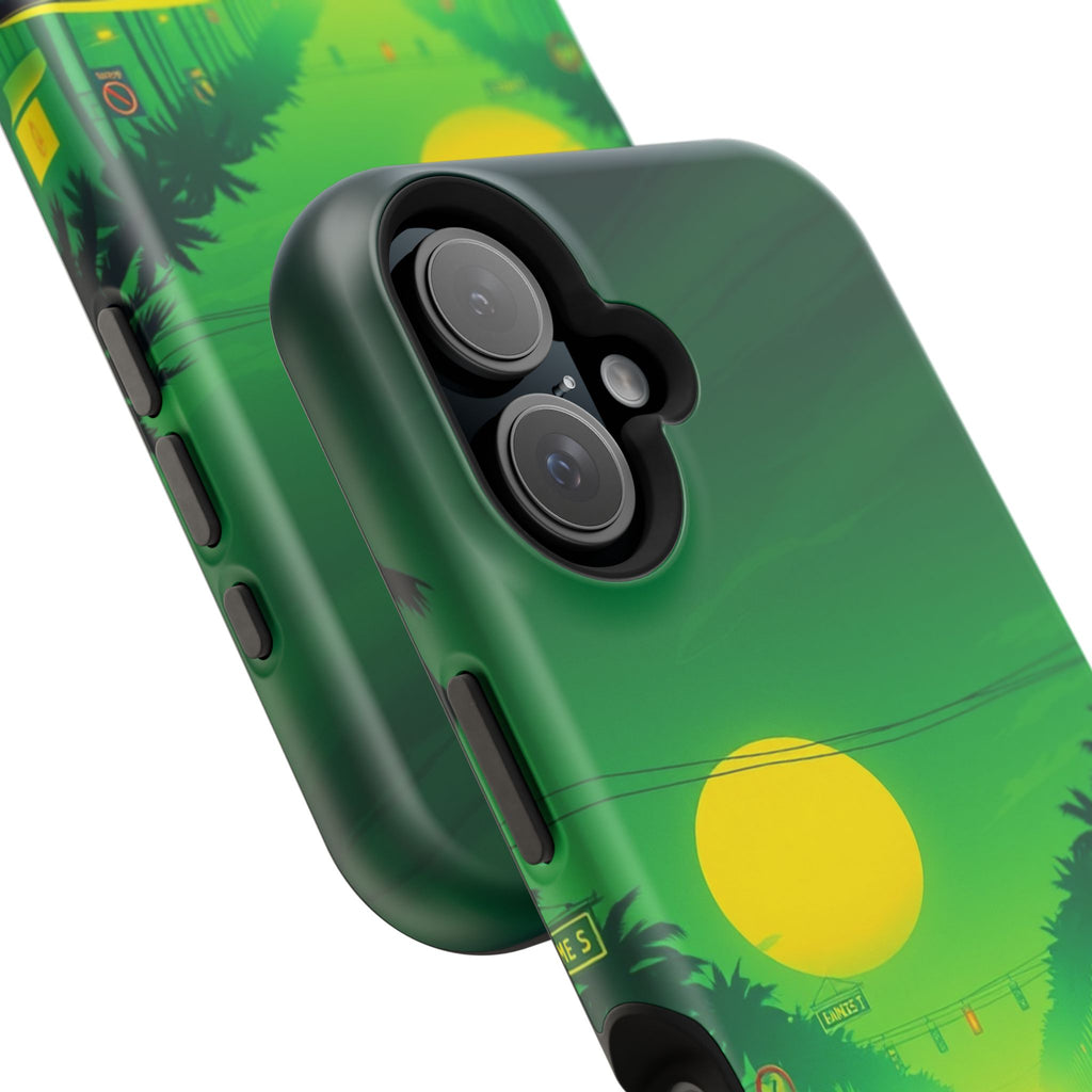 iPhone Dreamy Sunset Drive 80s Design Slim Everyday Designer Case · iPhone Case