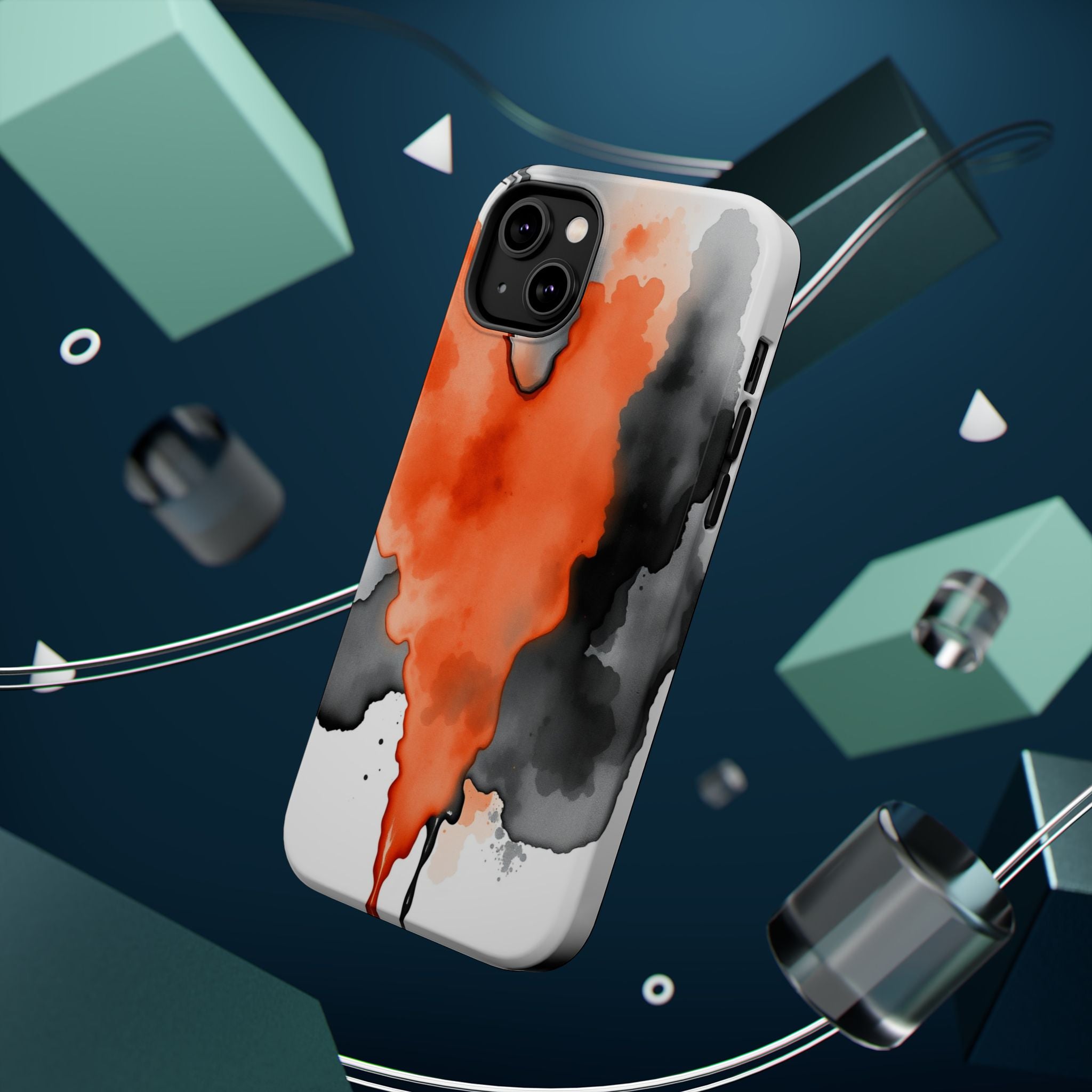 iPhone Ink Bleed Vibrant Watercolor Slim Everyday Designer Case · iPhone Case