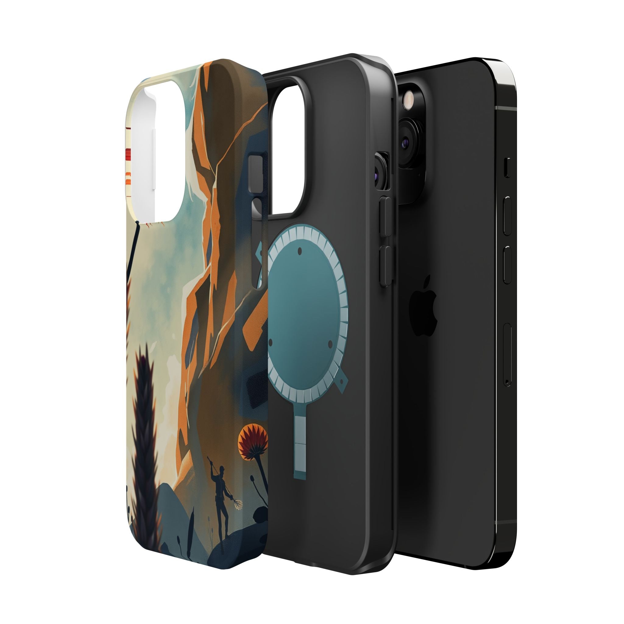 iPhone Bud Burst Vibrant Watercolor Artistic Everyday Cas Slim Snap Case · iPhon