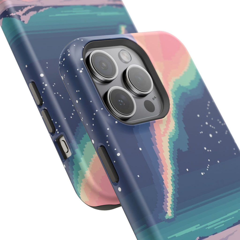 iPhone Mint And Blush Northern Lights Slim Everyday Designer Case · iPhone Case
