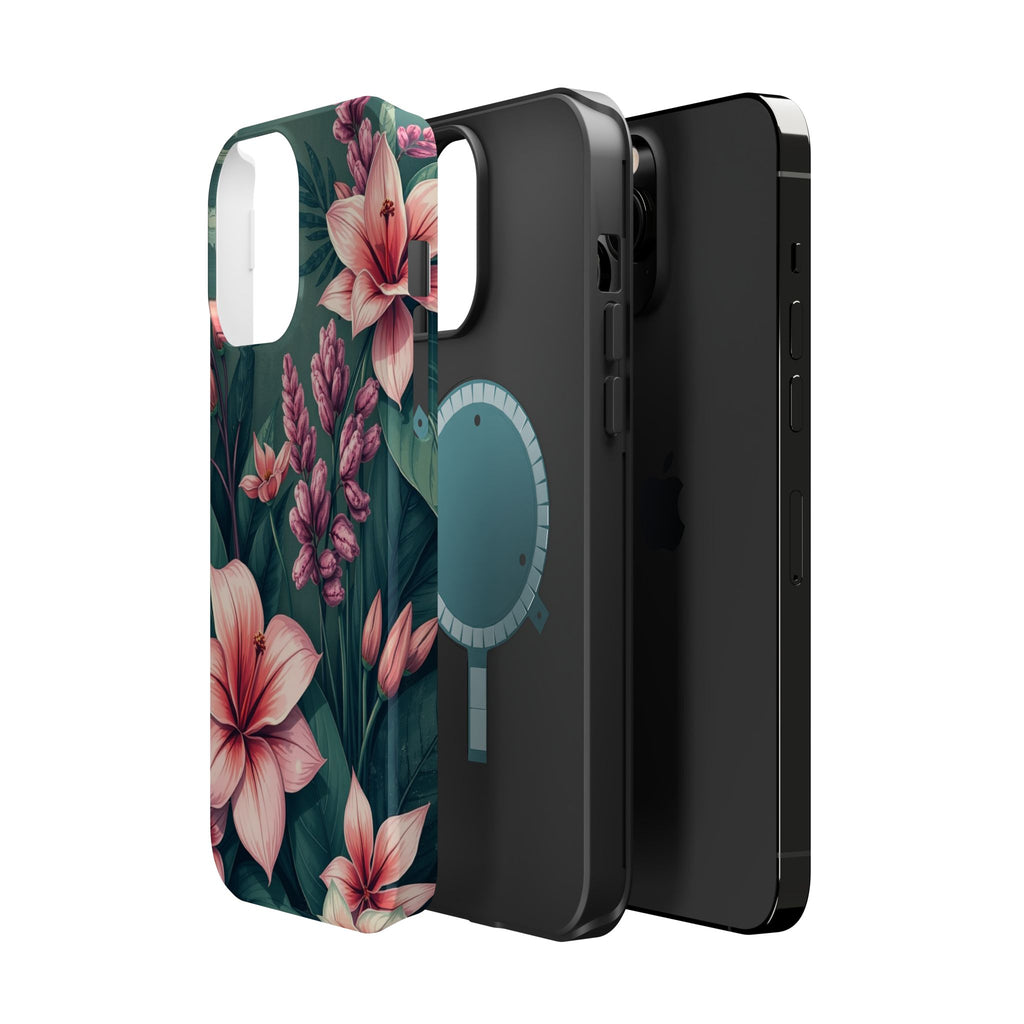 iPhone Mint And Blush Jungle Floral Slim Everyday Designer Case · iPhone Case
