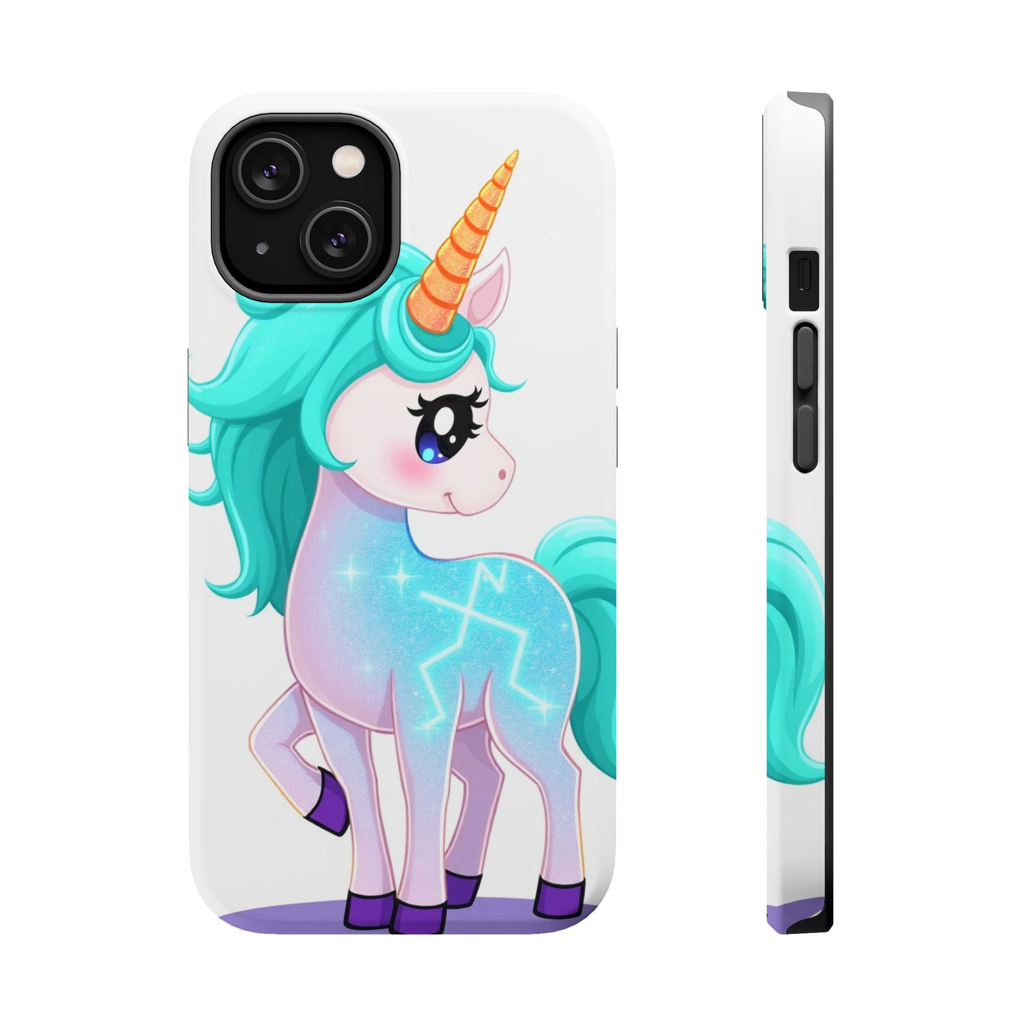 iPhone Turquoise Sparkle Unicorn Kids Fun iPhone Phone Case Gift · iPhone Case