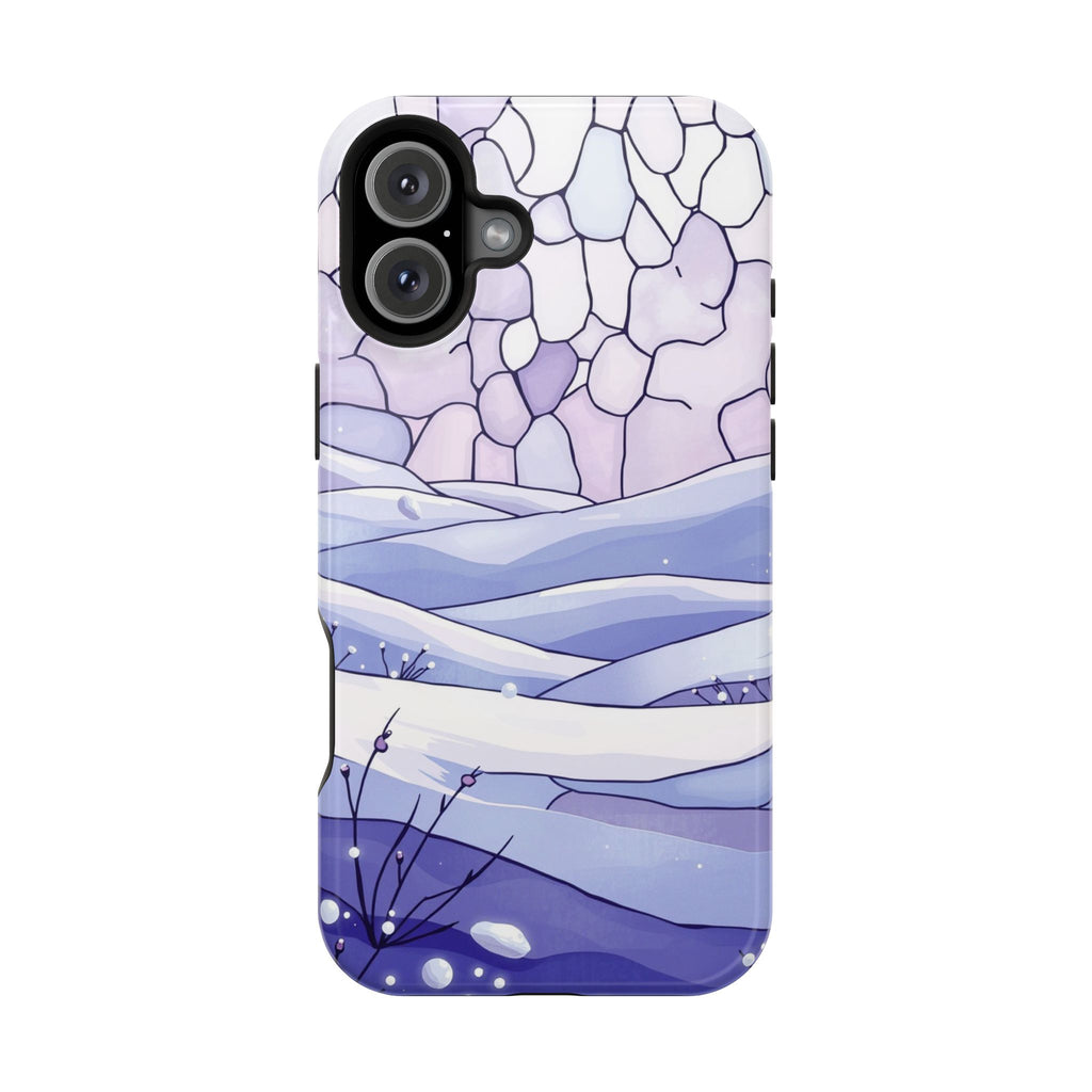 iPhone Snow Field Electric Art 11 Bold Modern Everyday Snap Case · iPhone Case