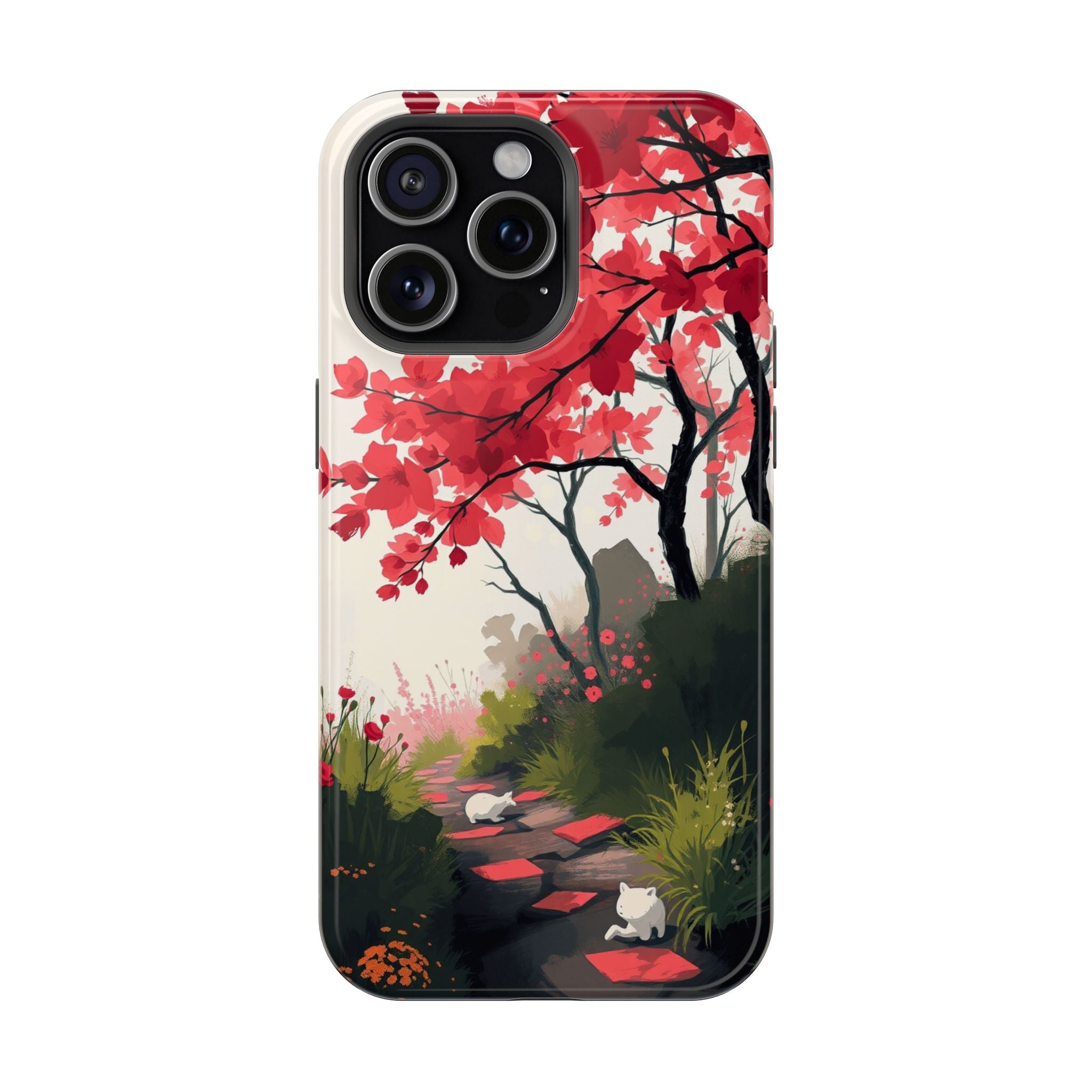 iPhone Blossom Trail Oil Painting Impressionist Soft iPhone Finish · iPhone Case