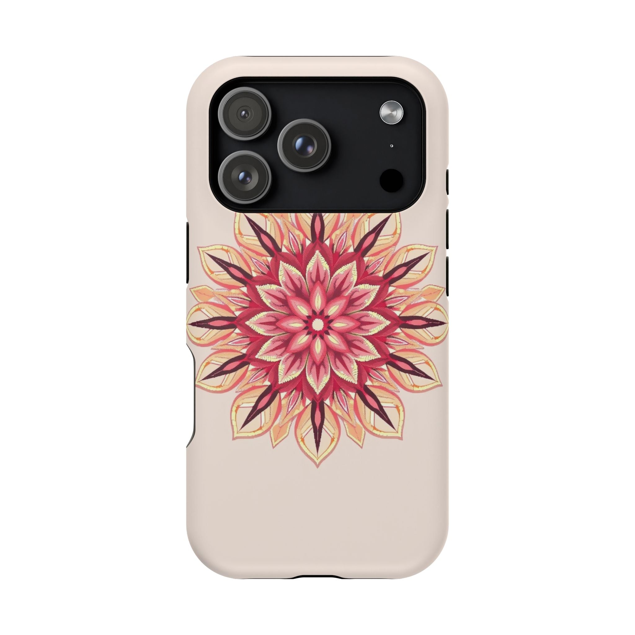 iPhone Floral Mandala Pixel Art -Bit Slim Everyday Designer Case · iPhone Case