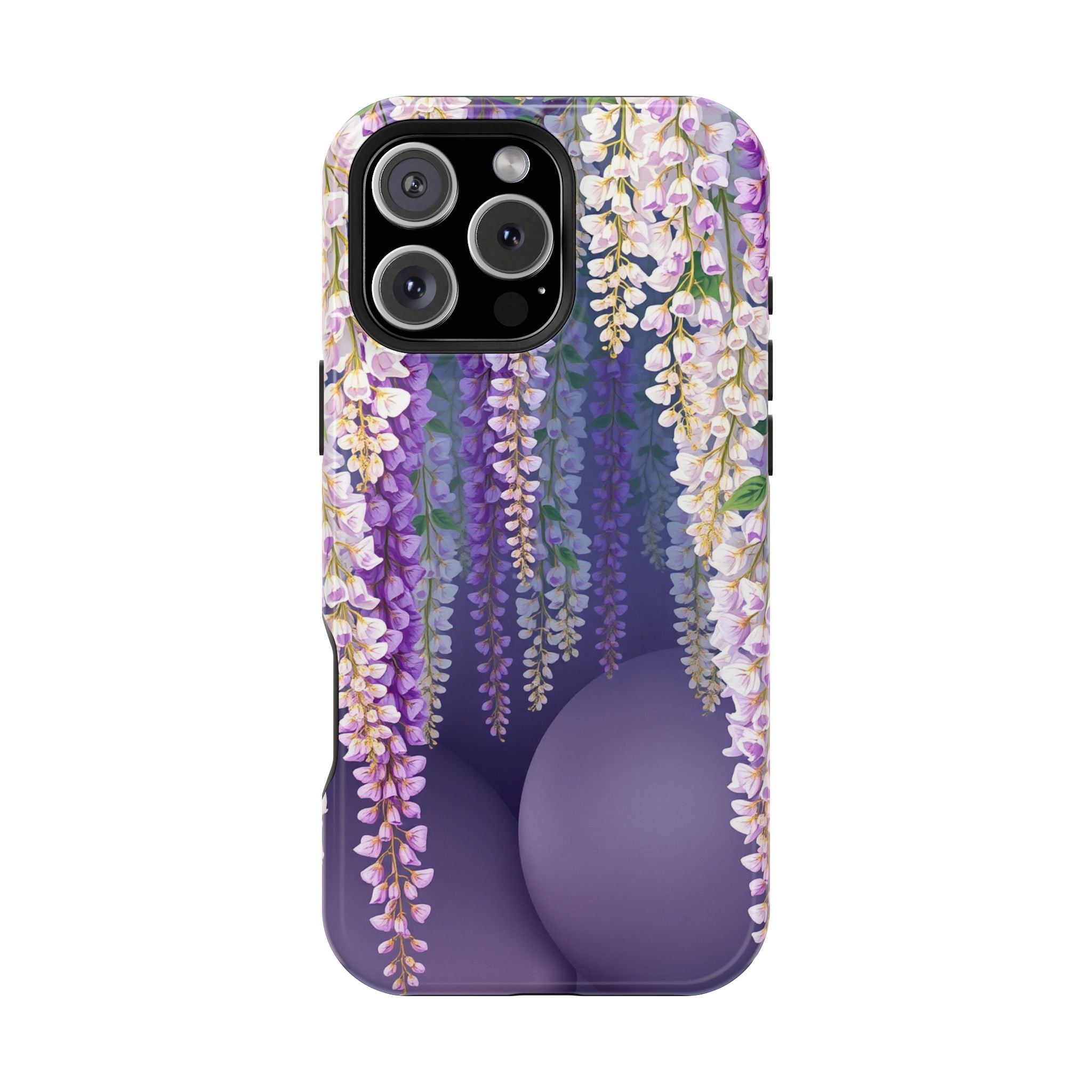 iPhone Mint And Blush Wisteria Cascade Slim Everyday Designer Case · iPhone Case