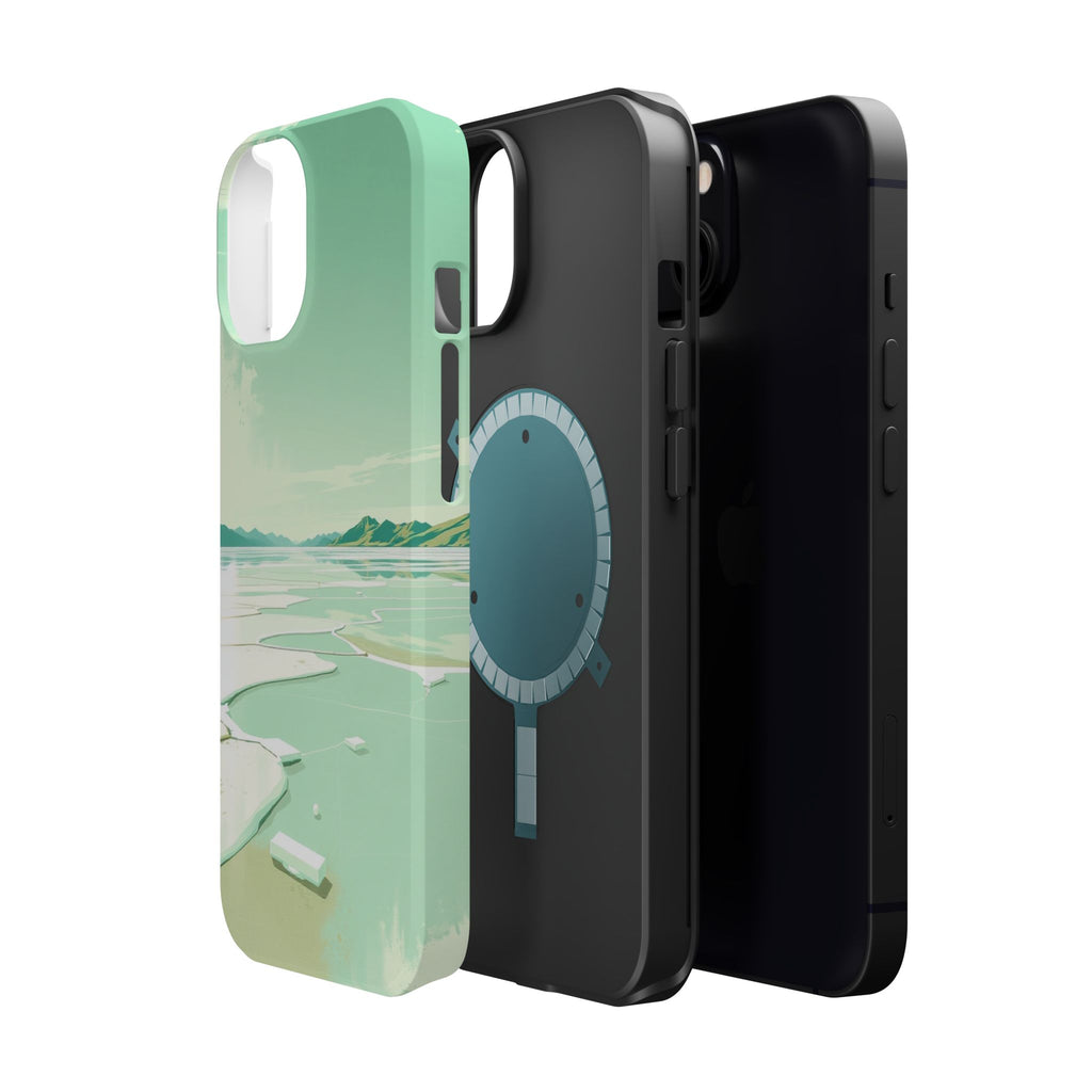 iPhone Vibrant Salt Flat Mirror Design Slim Everyday Designer Case · iPhone Case