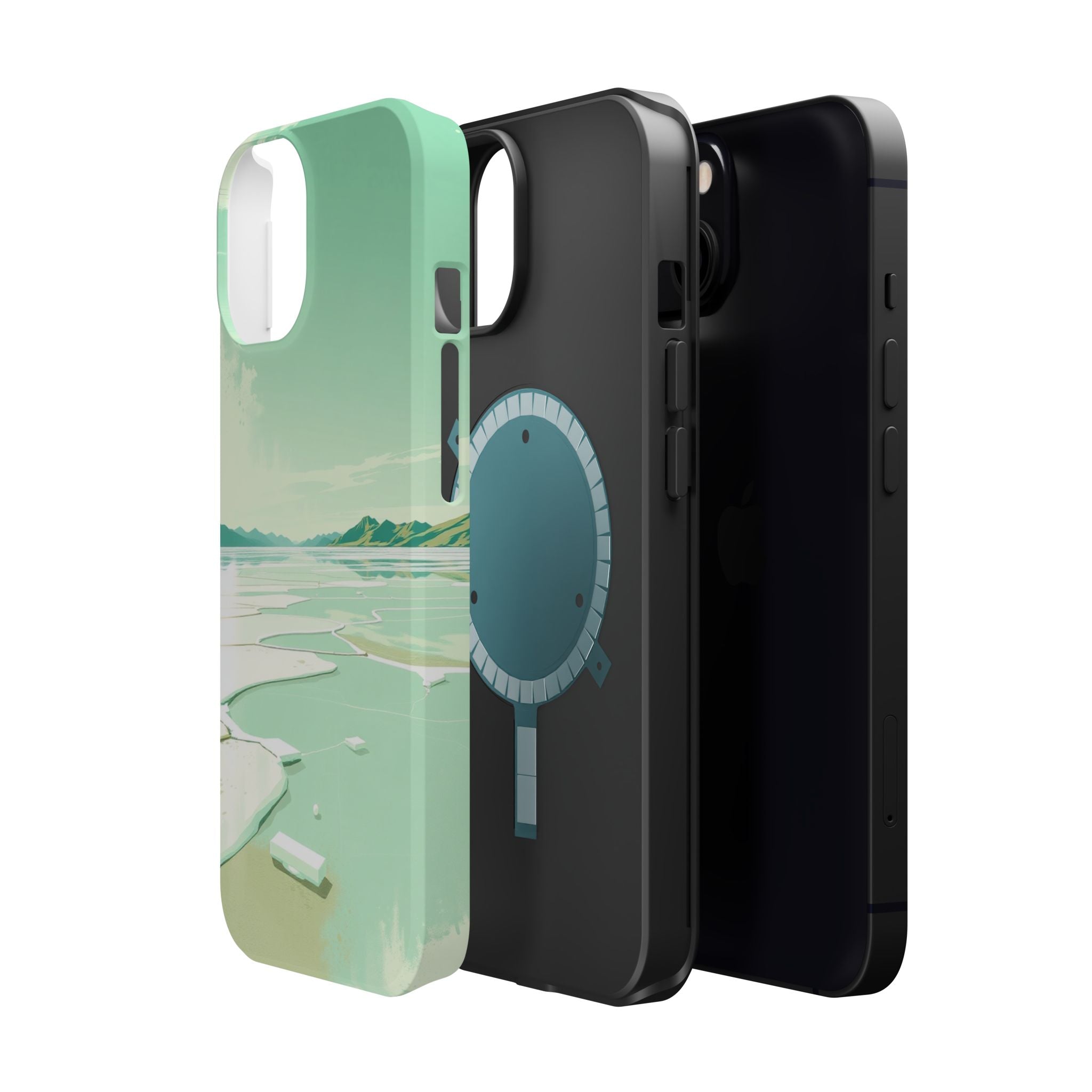 iPhone Vibrant Salt Flat Mirror Design Slim Everyday Designer Case · iPhone Case