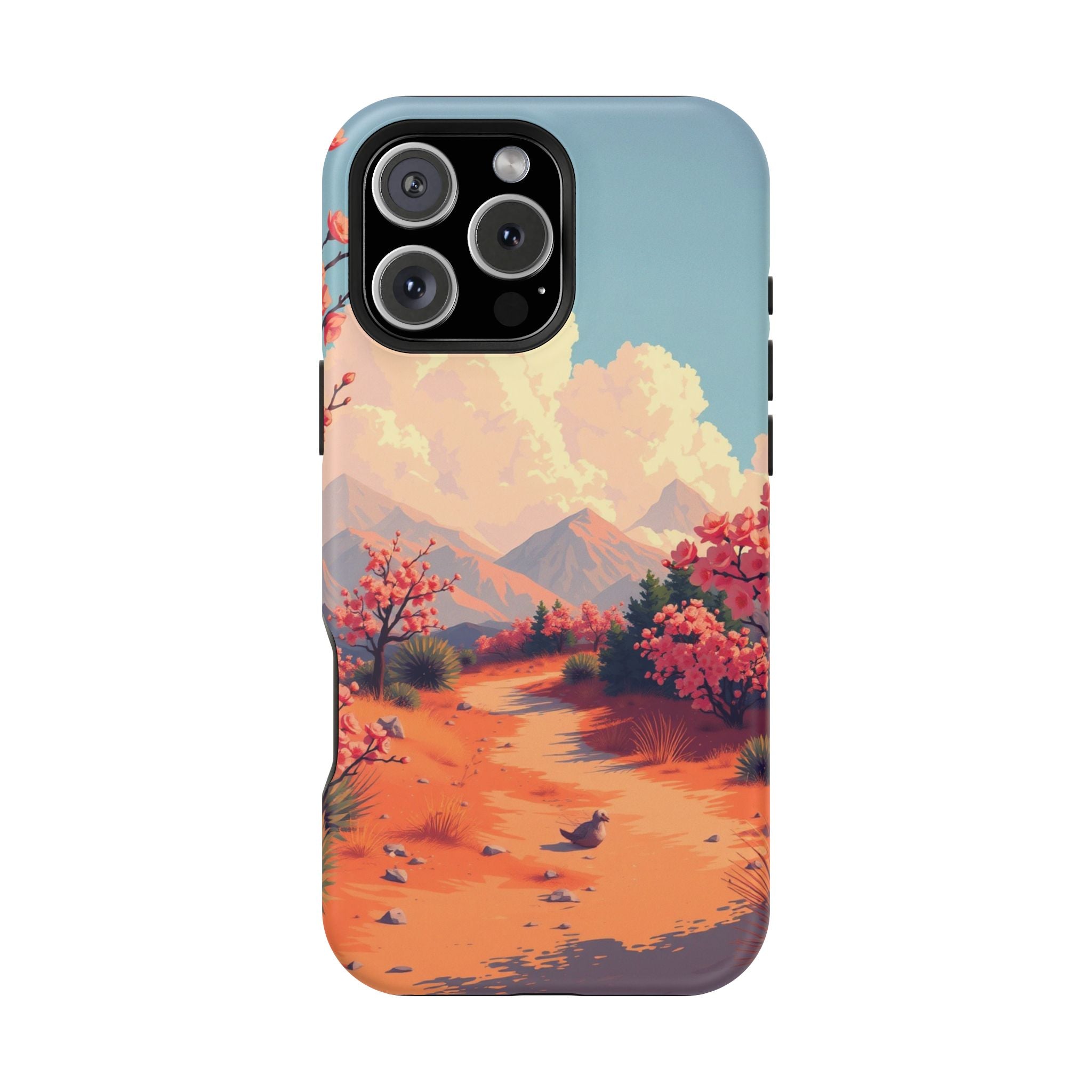 iPhone Burnt Orange And Sand Blossom Trail Slim iPhone Everyday · iPhone Case