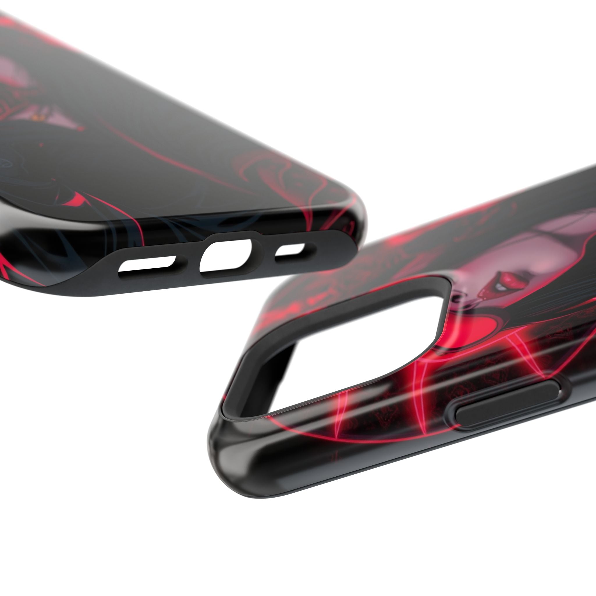 iPhone Black And Crimson Art Nouveau Female Slim Everyday Designer Case · iPhone