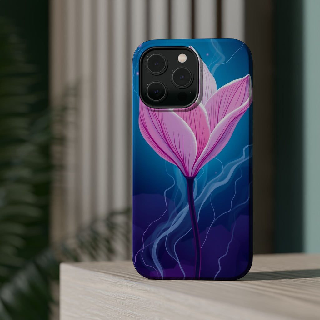 iPhone Cyan And Magenta Petal Storm Slim Everyday Designer Case · iPhone Case