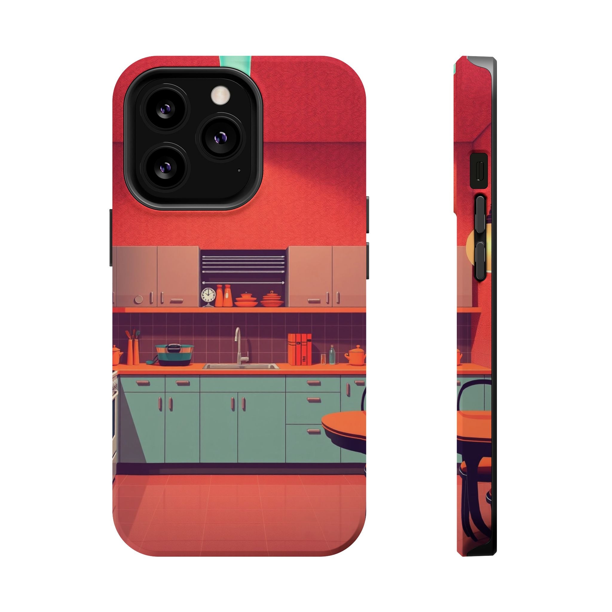 iPhone Earthy 1950s Kitchen Design Bold Modern Everyday Snap Case · iPhone Case