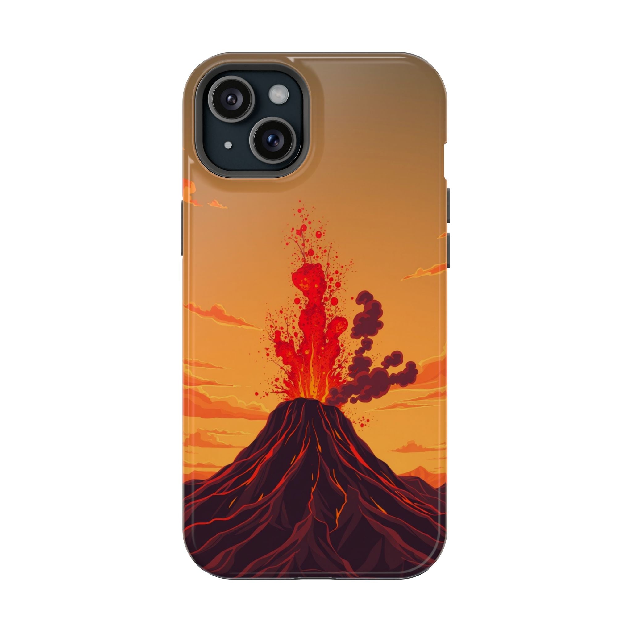 iPhone Sunset Amber And Peach Volcanic Eruption Soft iPhone Finish · iPhone Case