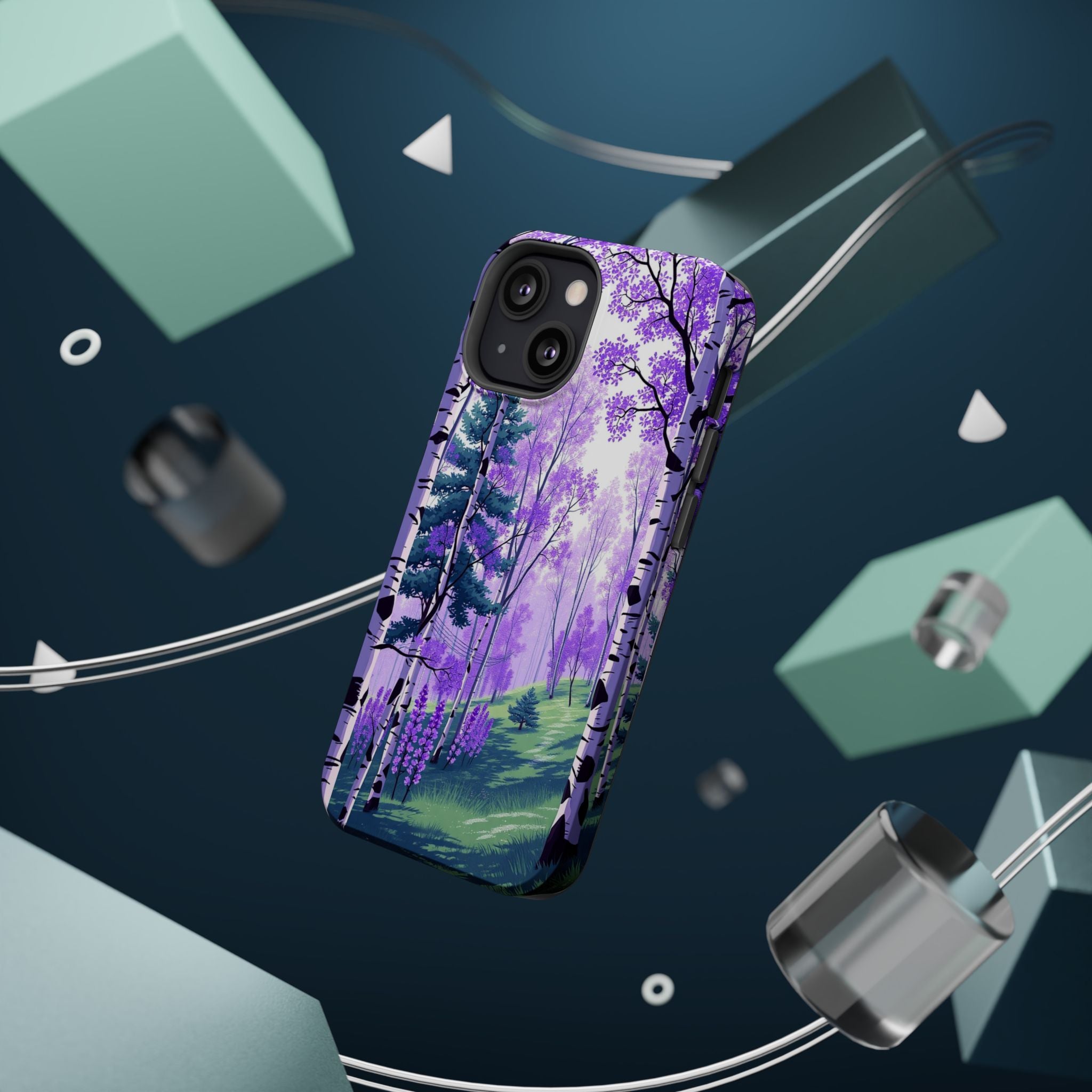 iPhone Birch Grove Electric Art Slim Everyday Designer Case · iPhone Case