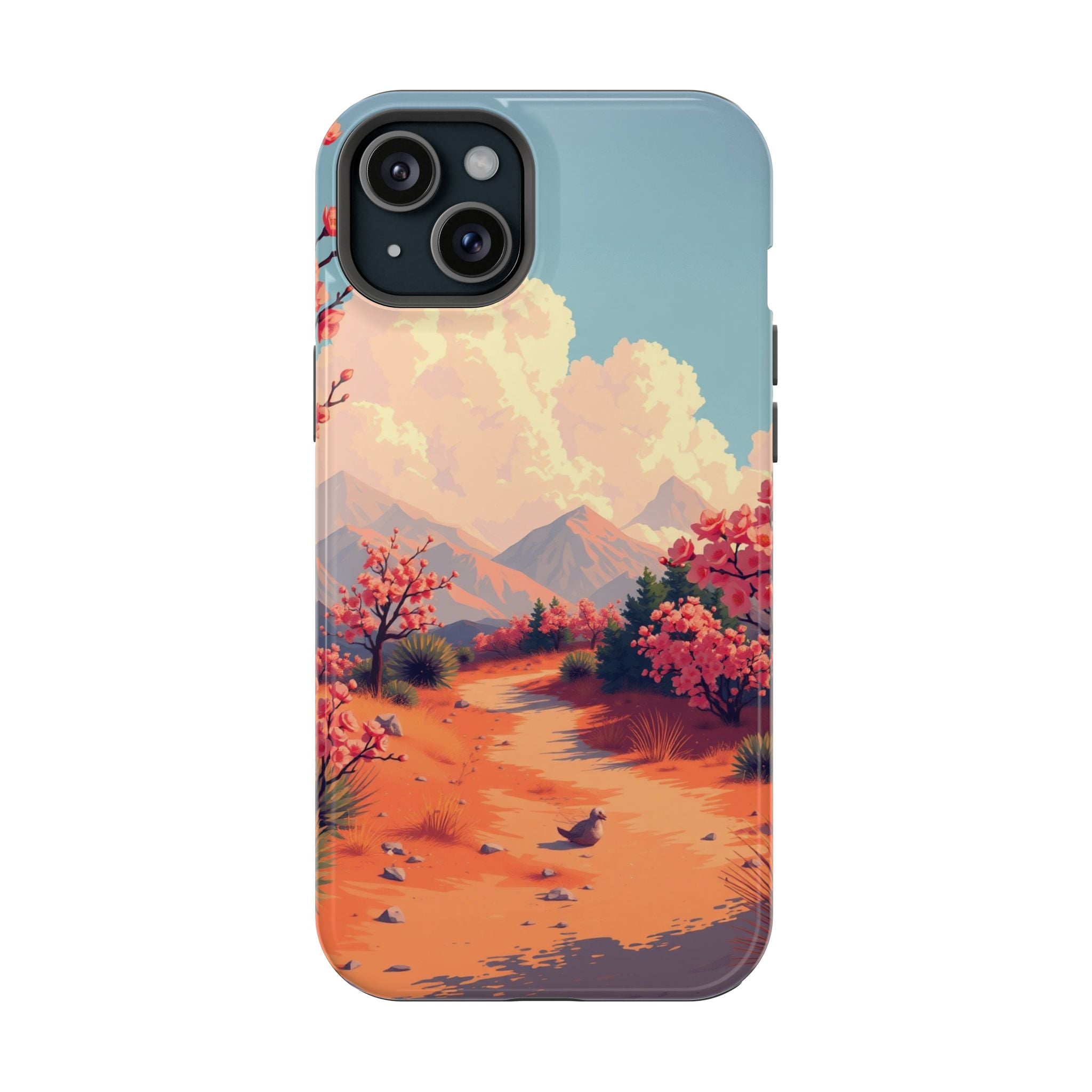 iPhone Burnt Orange And Sand Blossom Trail Slim iPhone Everyday · iPhone Case