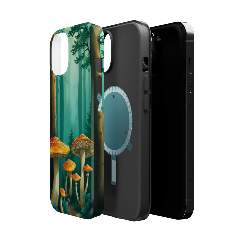iPhone Mushroom Forest Oil Painting Impressionist iPhone Clean Minimal · iPhone