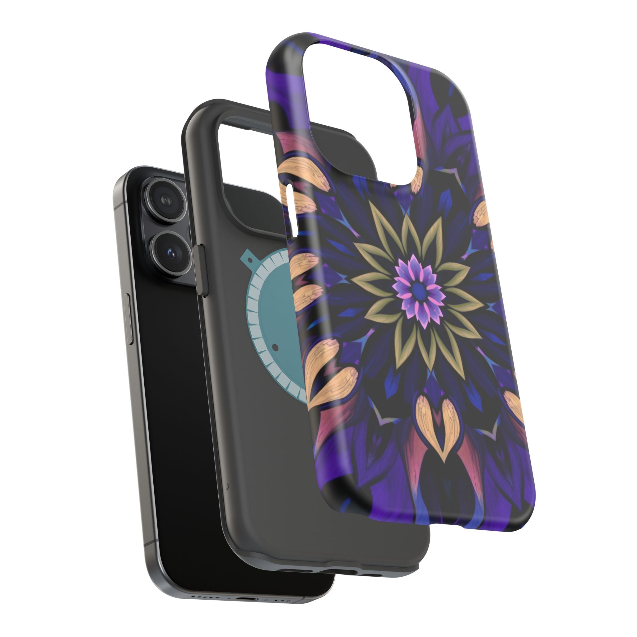 iPhone Floral Mandala Mystic Art Bold Modern Everyday Snap Case · iPhone Case