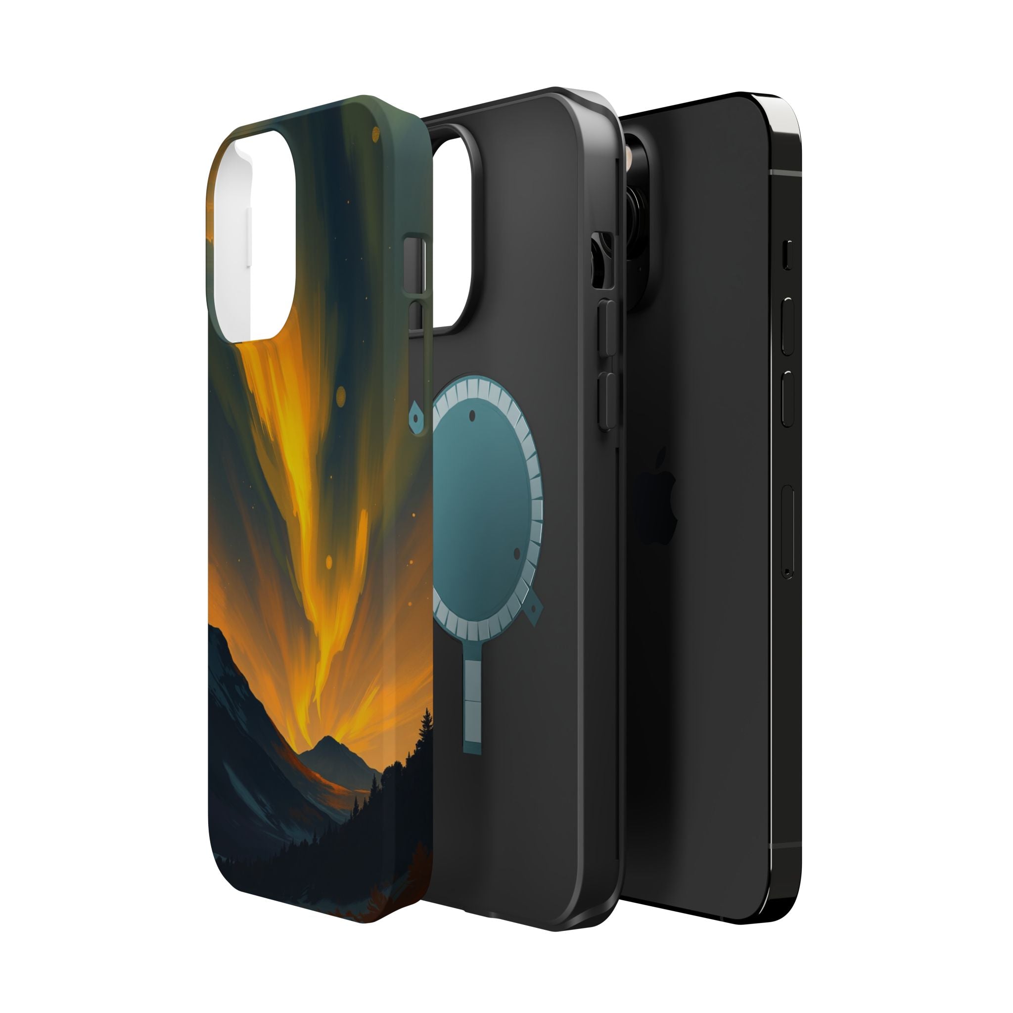 iPhone Serene Northern Lights Design Slim Everyday Designer Case · iPhone Case