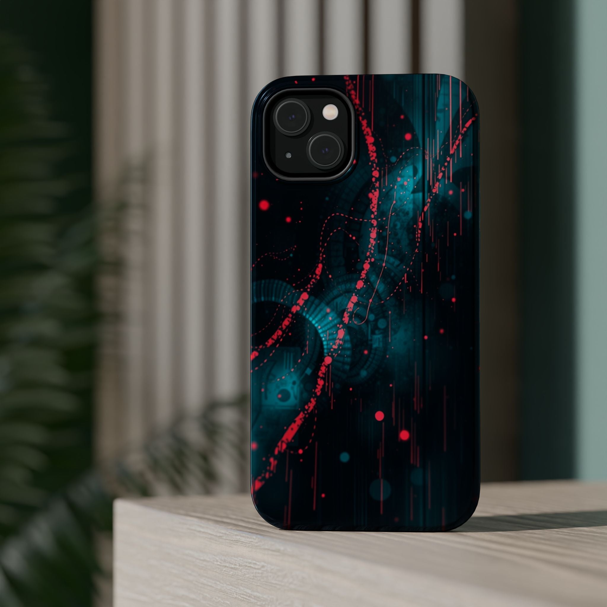 iPhone Digital Noise Cinematic Art Bold Modern Everyday Snap Case · iPhone Case