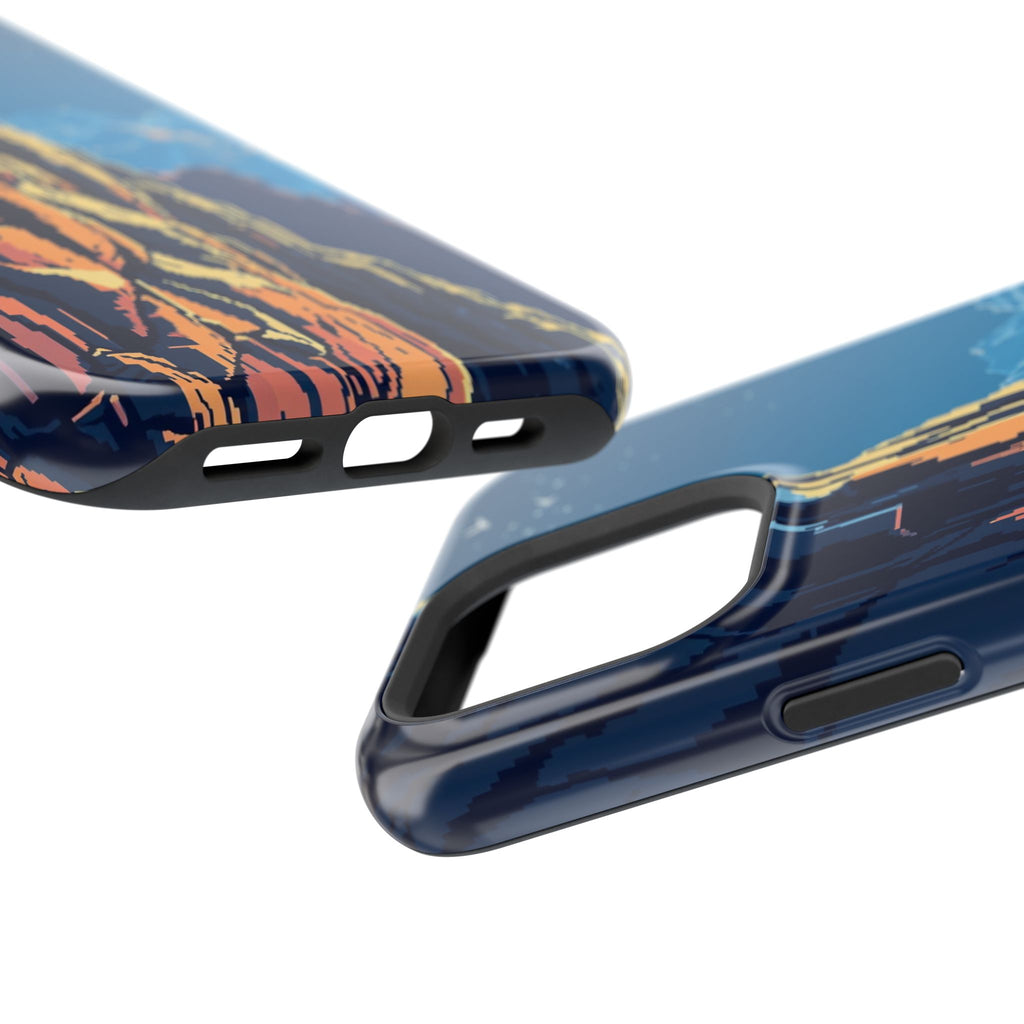 iPhone Midnight Blue And Silver Canyon Wall Slim iPhone Everyday · iPhone Case