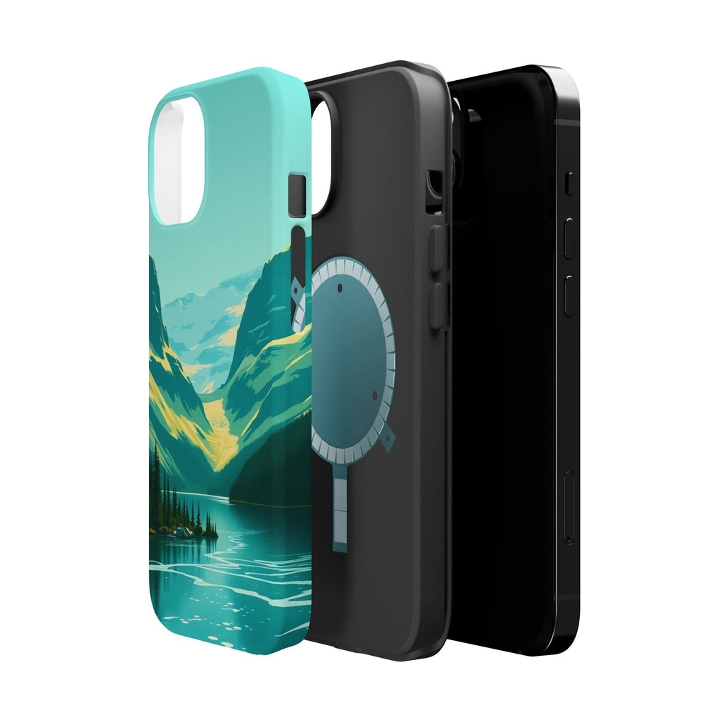 iPhone Radiant Glacier Lake Design Bold Modern Everyday Snap Case · iPhone Case