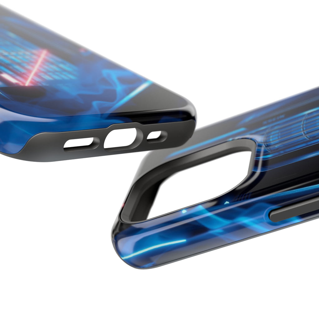 iPhone Midnight Blue And Silver Bauhaus Composition Slim Snap Case · iPhone Case