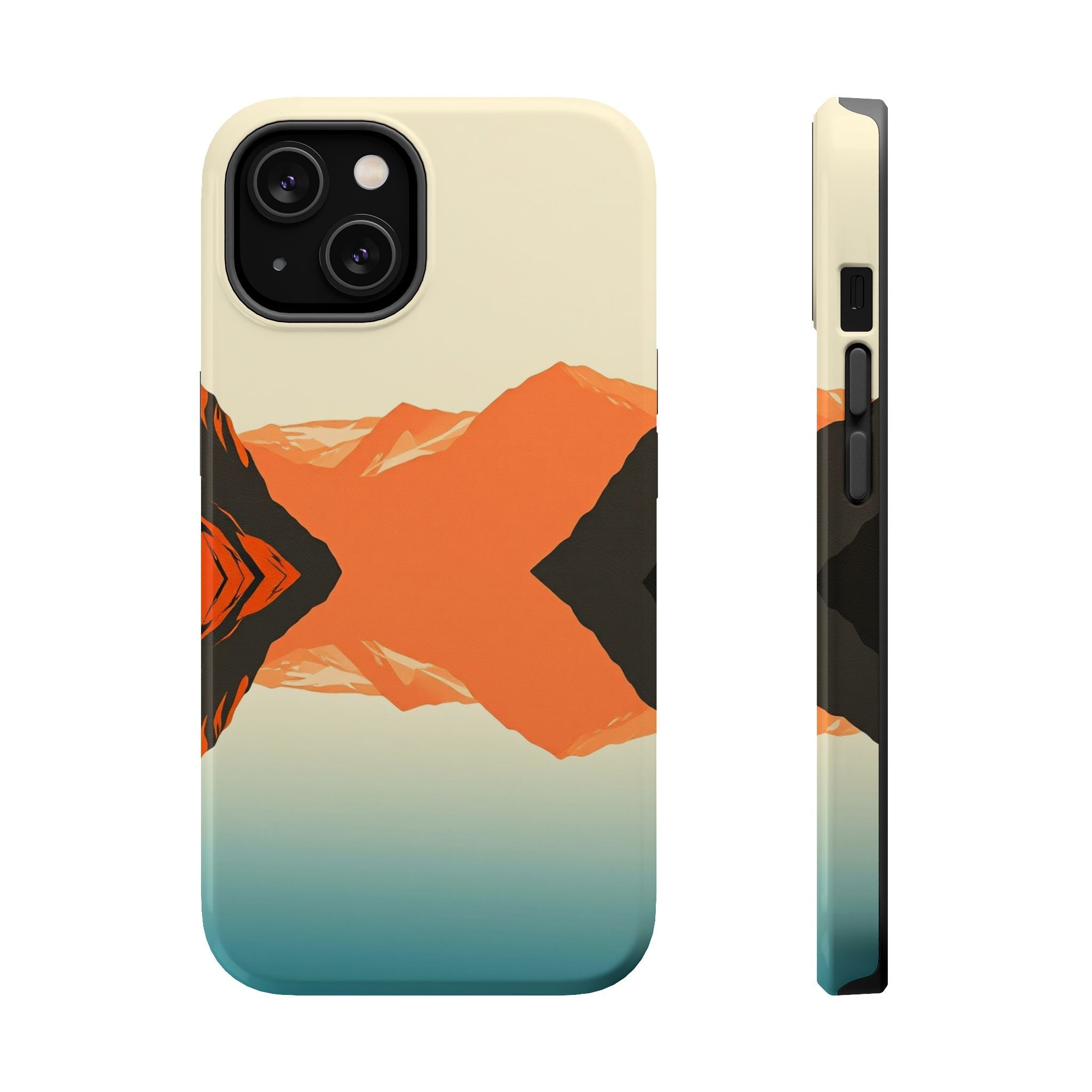 iPhone Burnt Orange And Sand Fjord Reflection Slim iPhone Everyday · iPhone Case