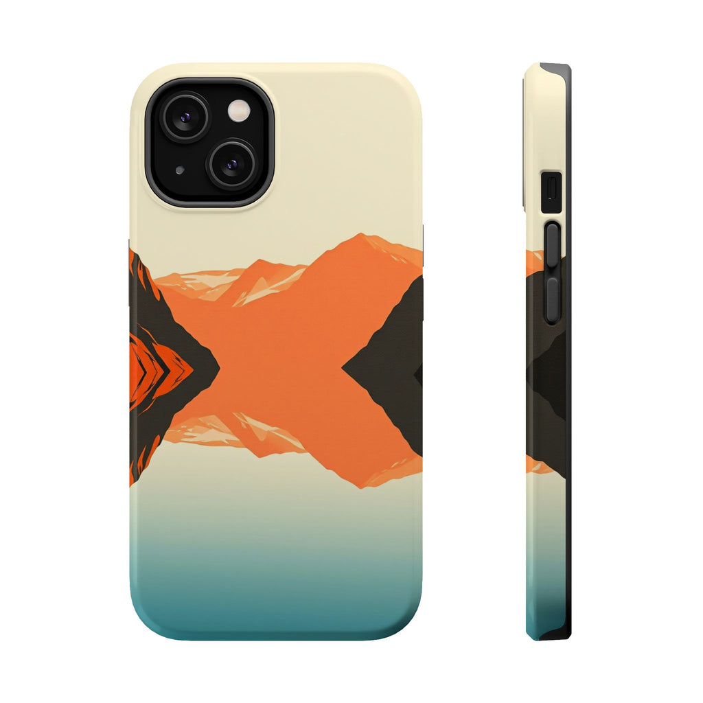 iPhone Burnt Orange And Sand Fjord Reflection Slim iPhone Everyday · iPhone Case