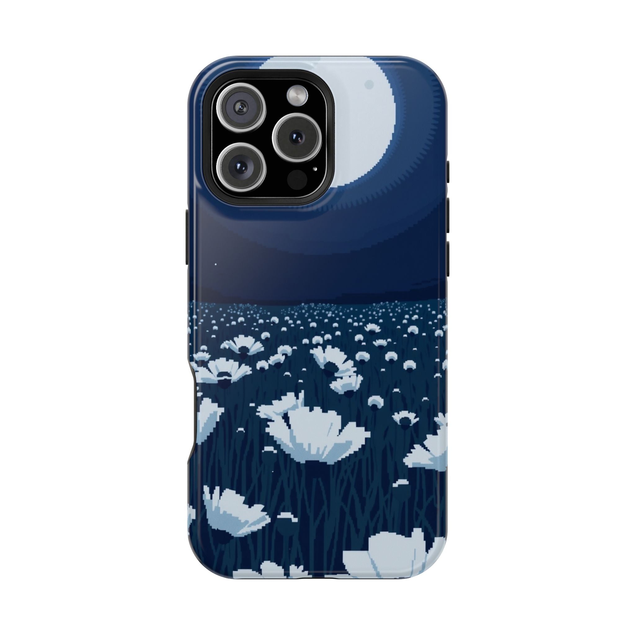 iPhone Poppy Field Pixel Art -Bit Bold Modern Everyday Snap Case · iPhone Case