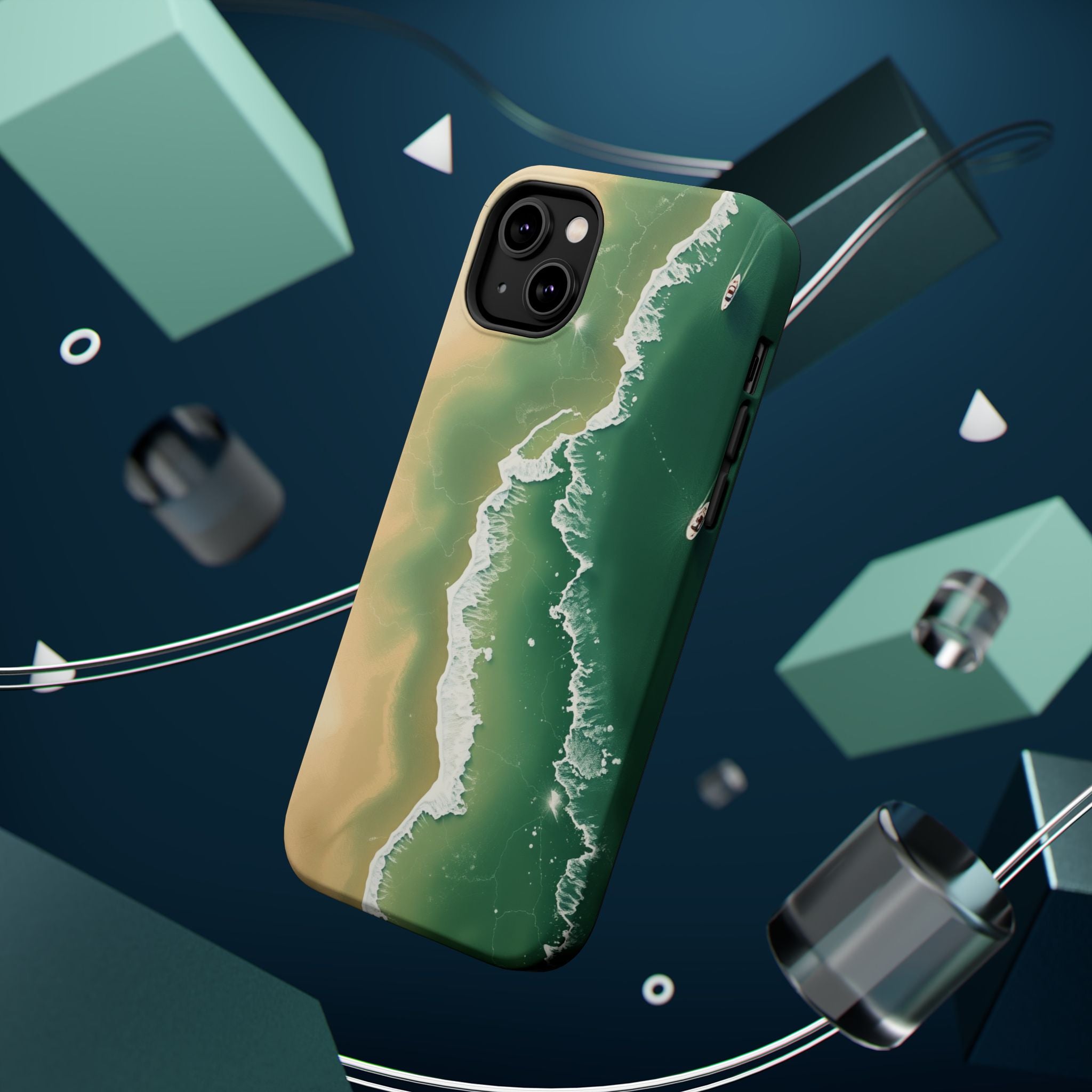 iPhone Shoreline Aerial Bold Art Bold Modern Everyday Snap Case · iPhone Case