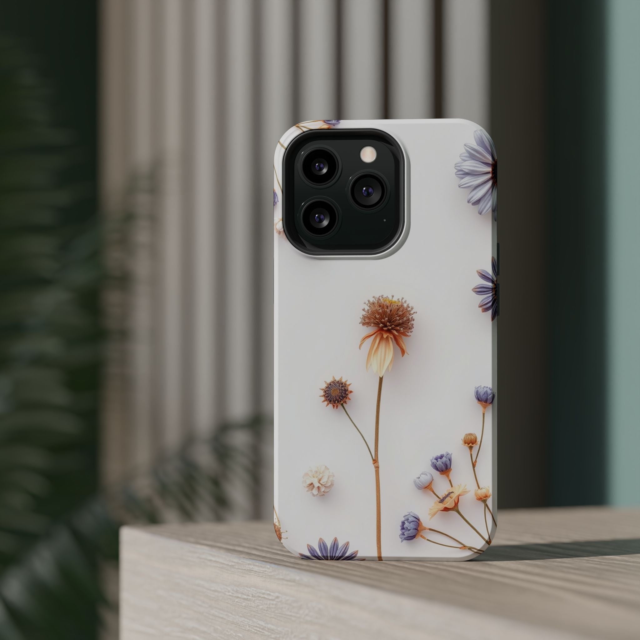 iPhone Dried Flower Flat Lay Bold Art Slim Everyday Designer Case · iPhone Case