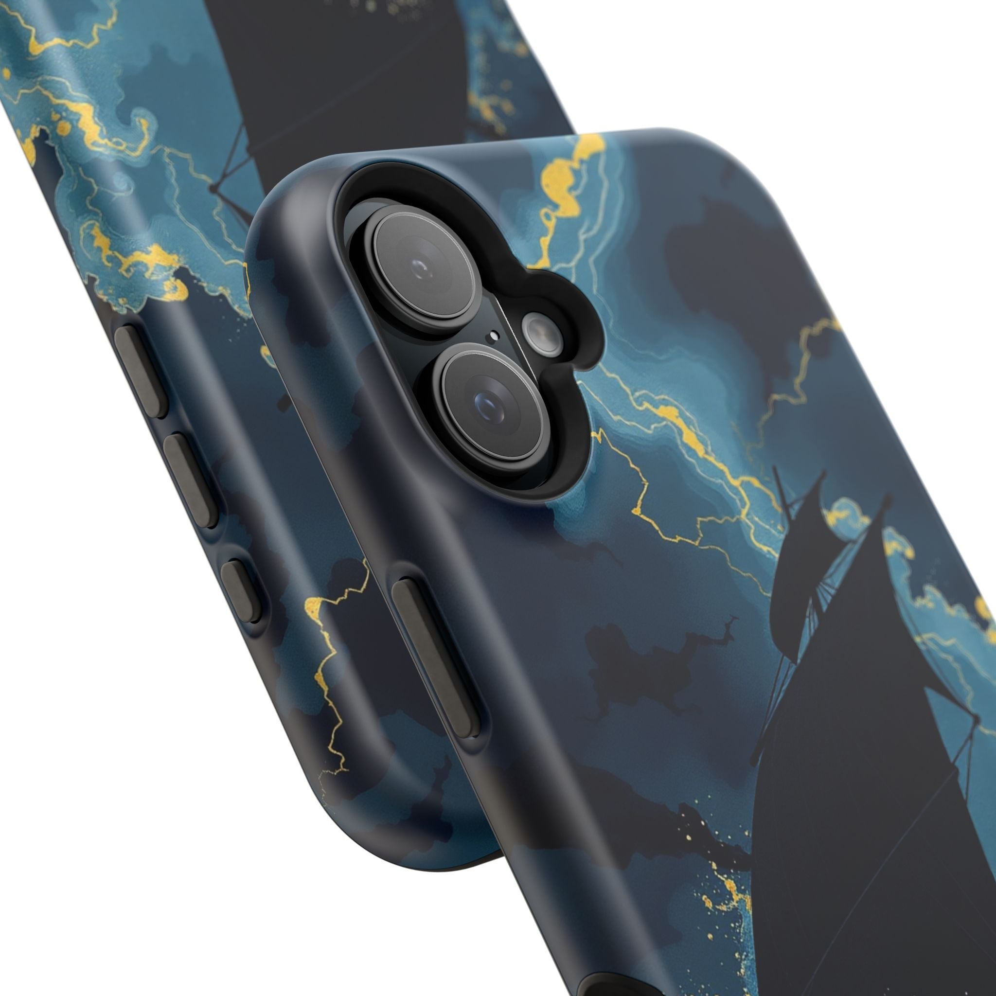 iPhone Black And Crimson Storm at Sea Slim Everyday Designer Case · iPhone Case
