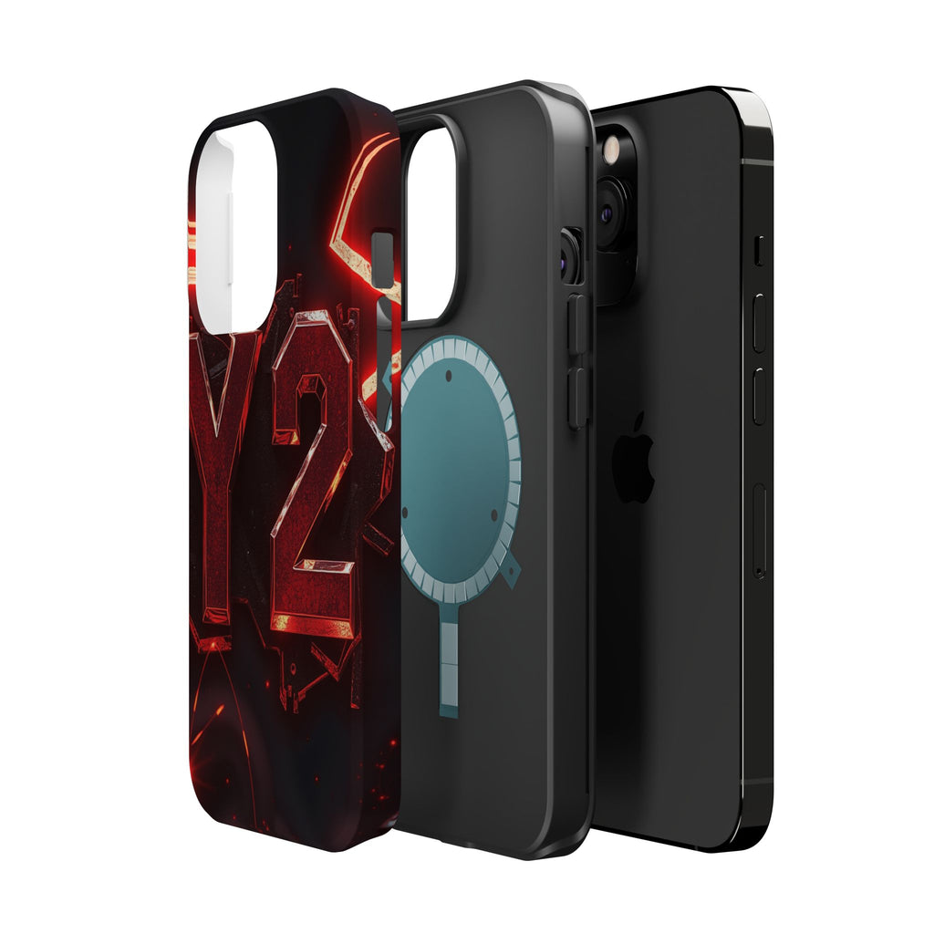 iPhone Y2K Holographic Bold Art Slim Everyday Designer Case · iPhone Case
