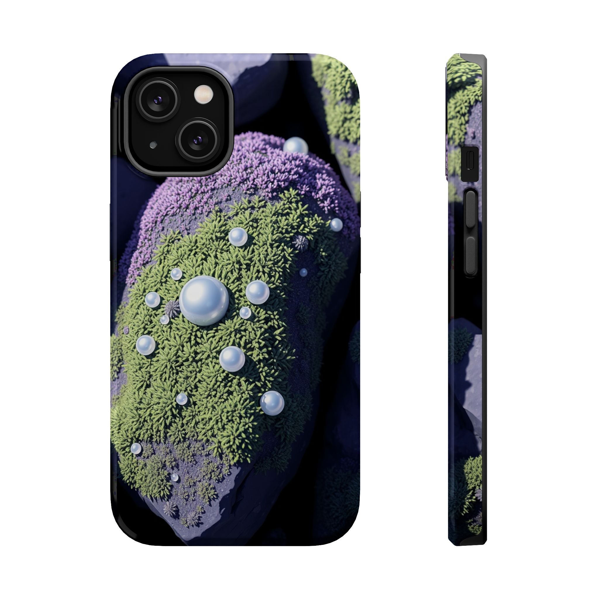 iPhone Moss Covered Rocks Electric Art Slim Everyday Designer Case · iPhone Case
