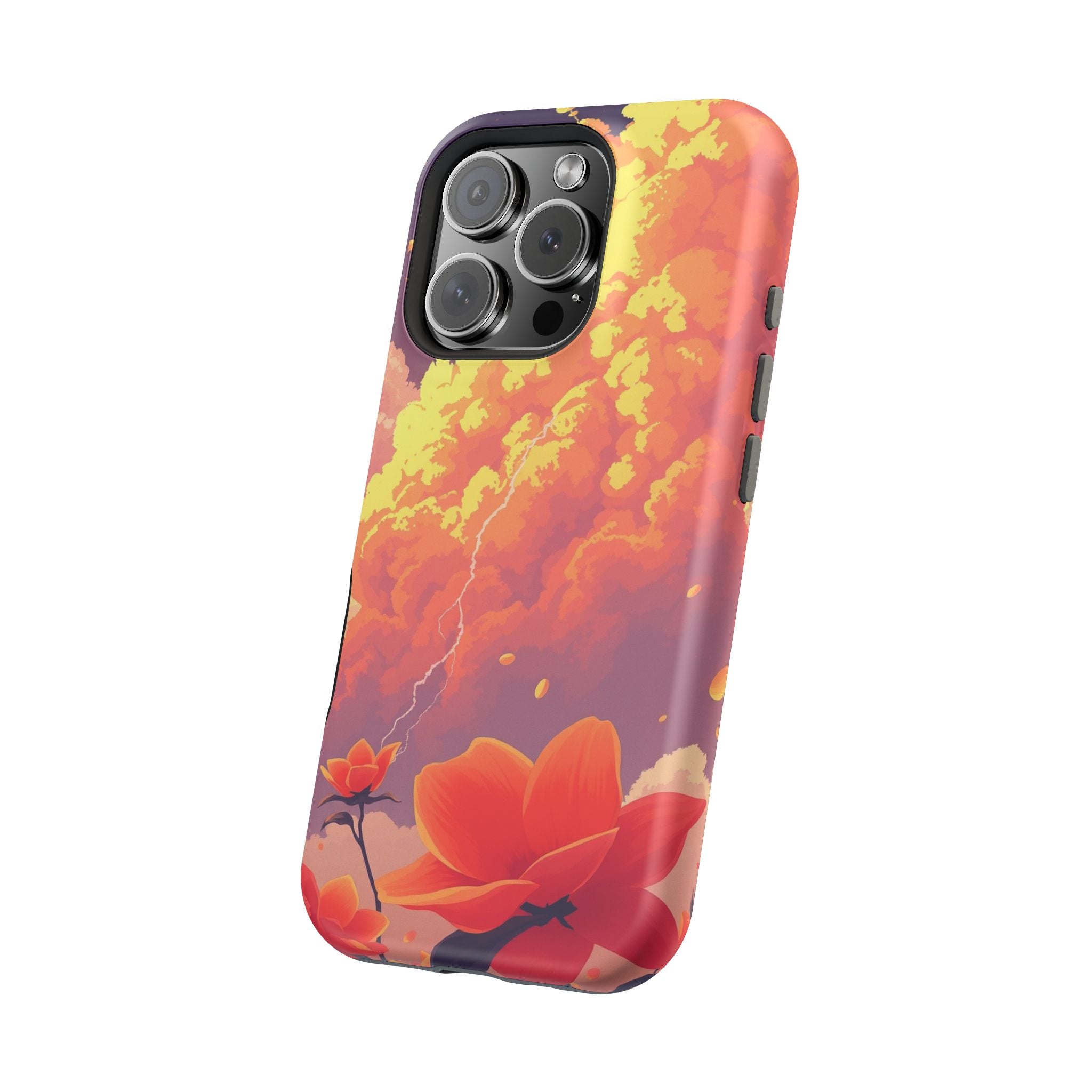 iPhone Sunset Amber And Peach Petal Storm Slim iPhone Everyday Designer · iPhone