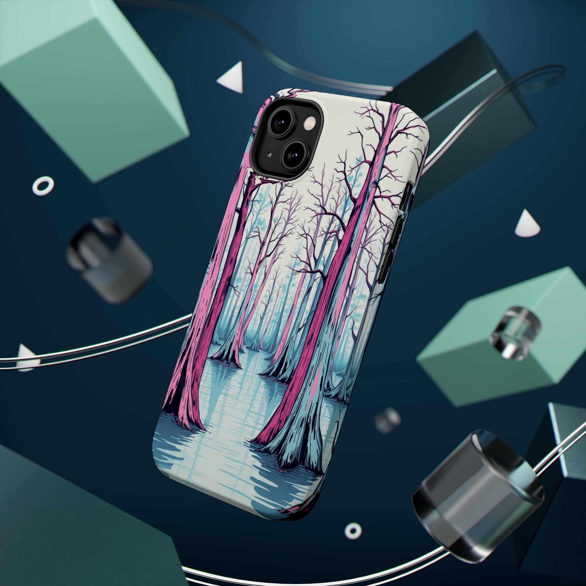 iPhone Cypress Swamp Hand-Drawn Sketch Slim Everyday Designer Case · iPhone Case