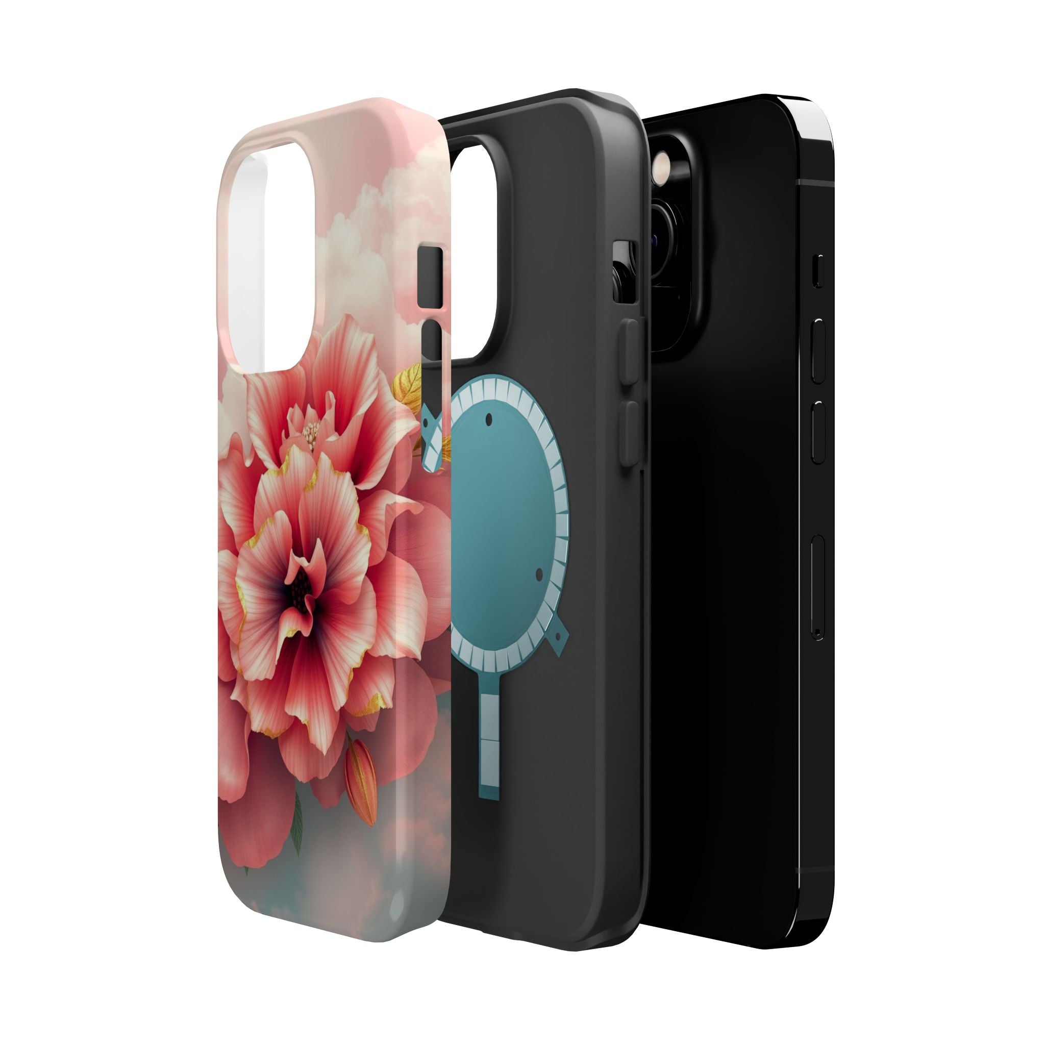iPhone Pastel Floral Cloud Gold Foil Luxury Slim iPhone Everyday · iPhone Case