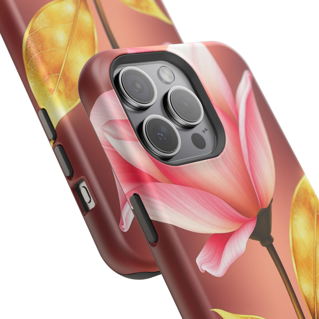 iPhone Dreamy Bloom and Leaf Design 14 Slim Everyday Designer Case · iPhone Case