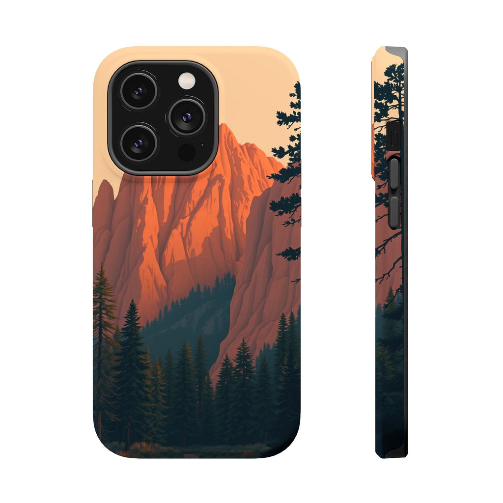 iPhone Serene Pine Ridge Design 18 Bold Modern Everyday Snap Case · iPhone Case