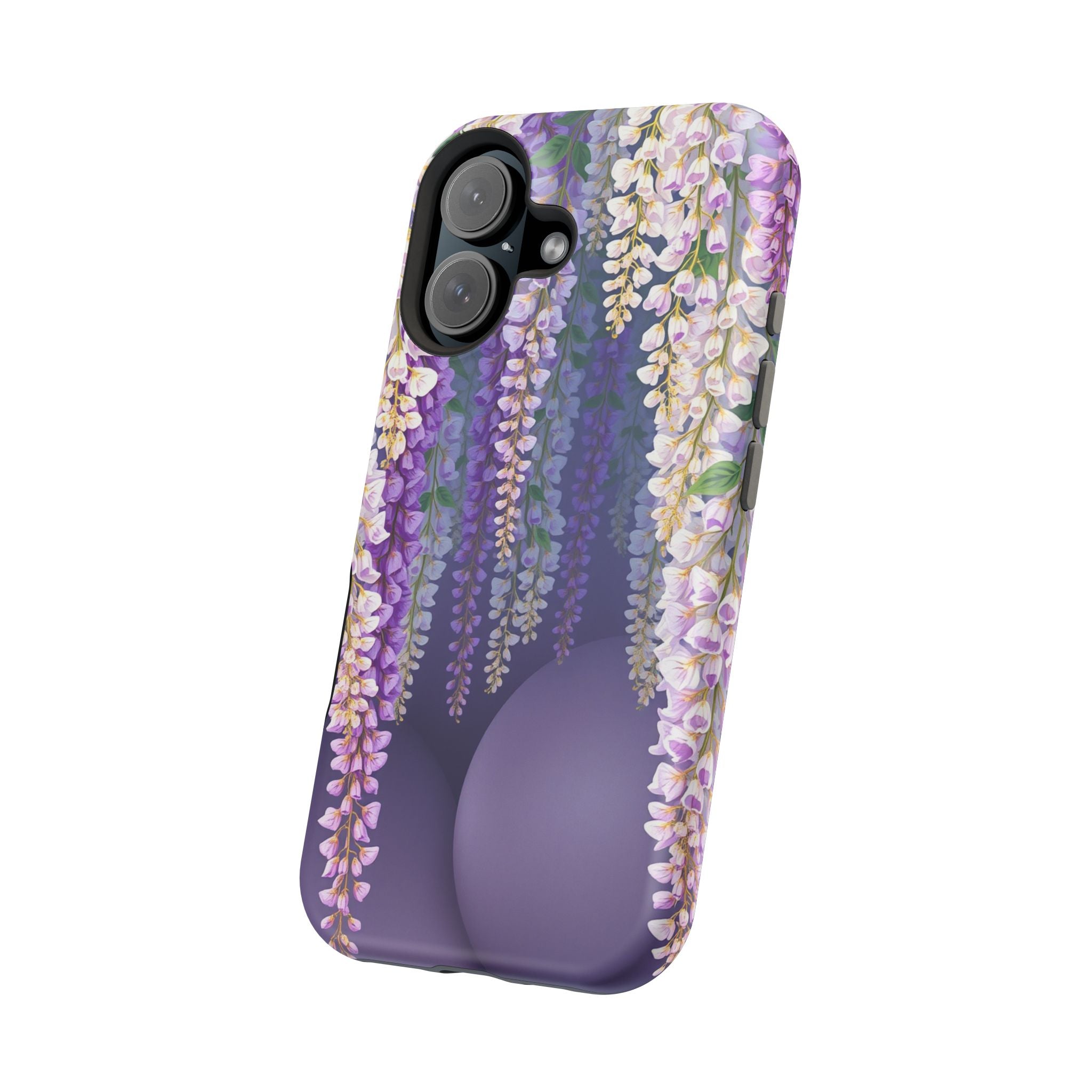 iPhone Mint And Blush Wisteria Cascade Slim Everyday Designer Case · iPhone Case