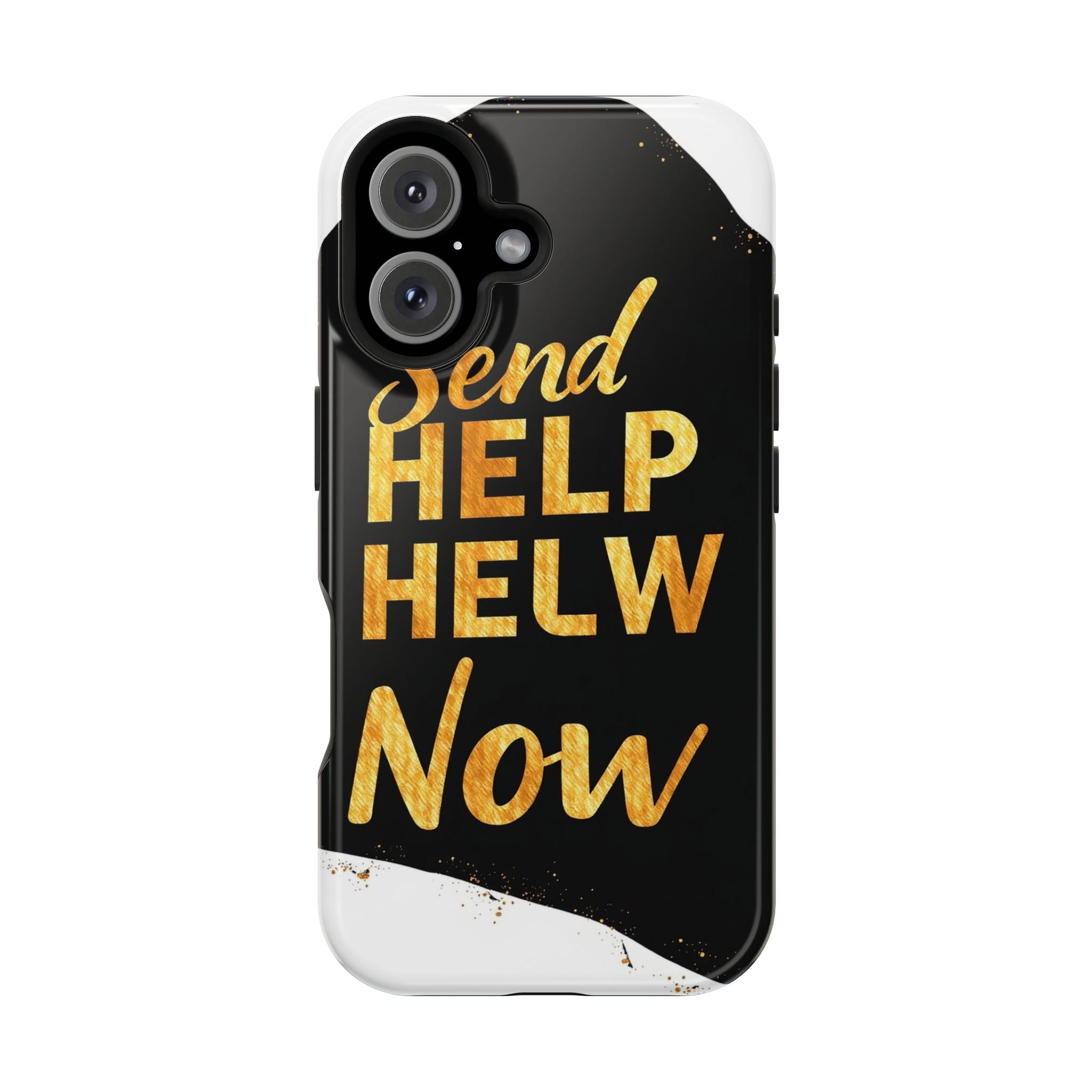iPhone Send Help Now Enchanted Art Bold Modern Everyday Snap Case · iPhone Case