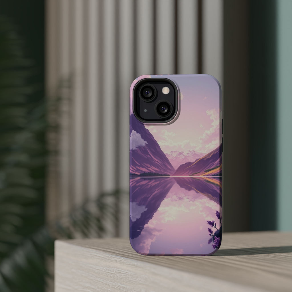 iPhone Lavender And Pearl Fjord Reflection Slim iPhone Everyday · iPhone Case