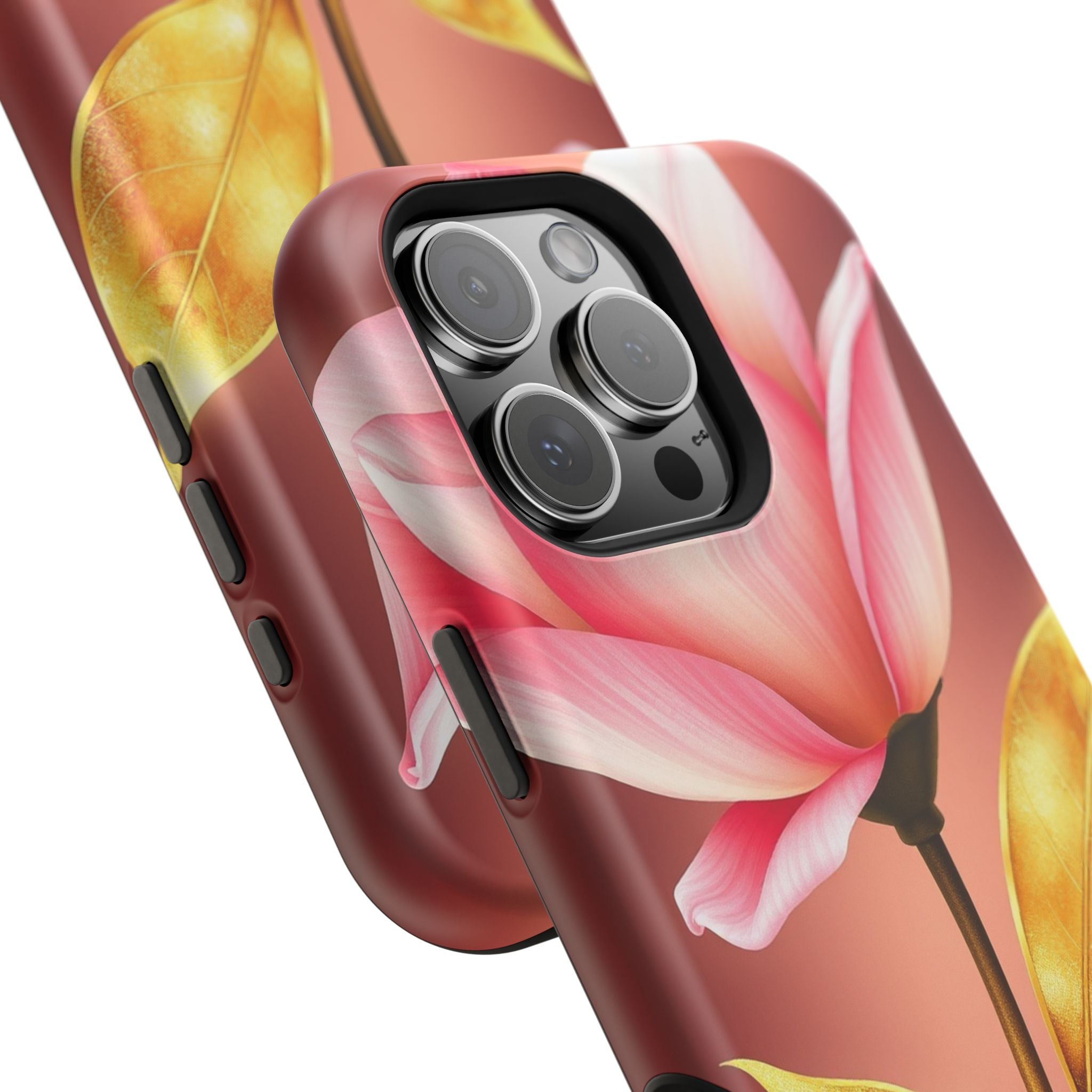 iPhone Dreamy Bloom and Leaf Design 14 Slim Everyday Designer Case · iPhone Case