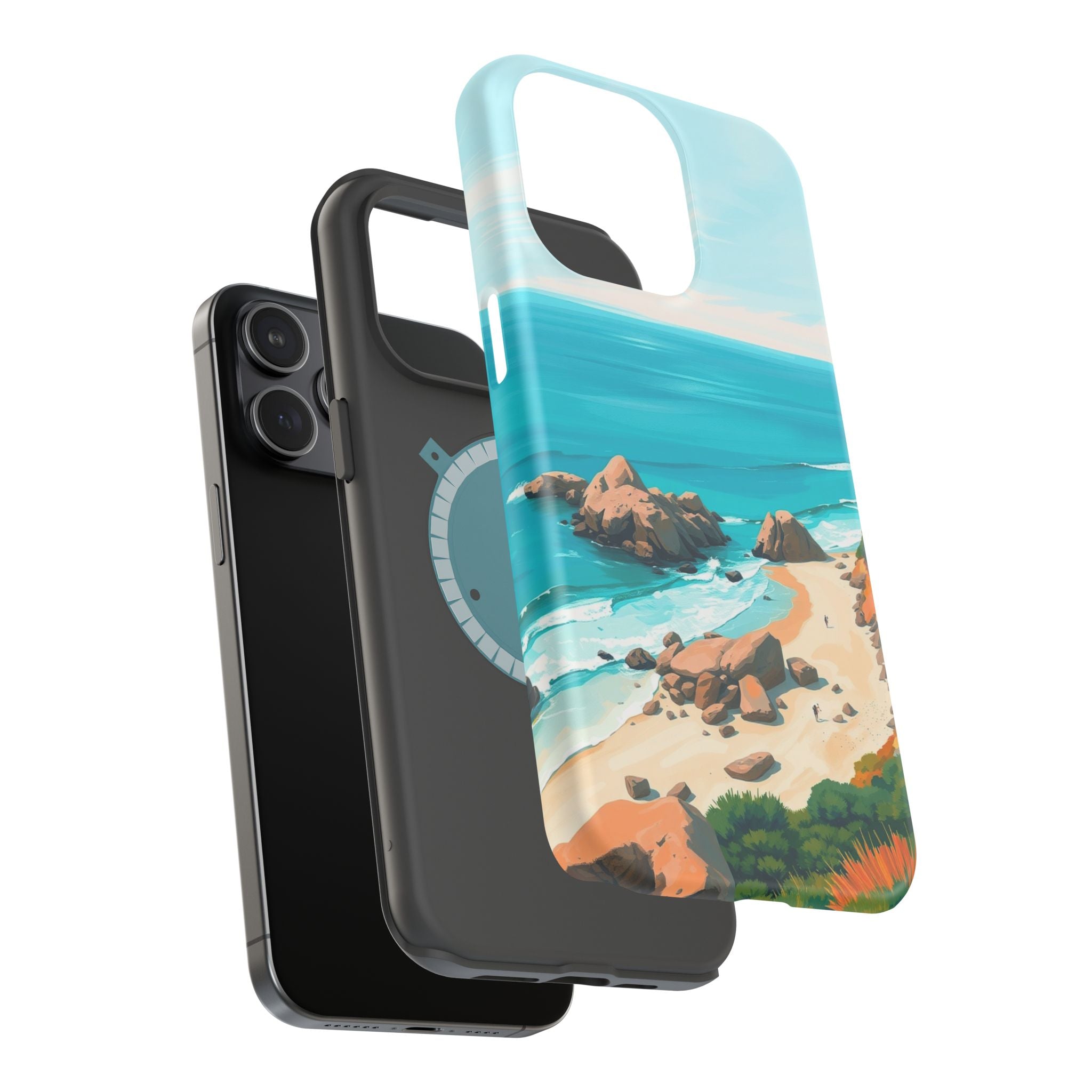 iPhone Pebble Beach Cinematic Art Bold Modern Everyday Snap Case · iPhone Case