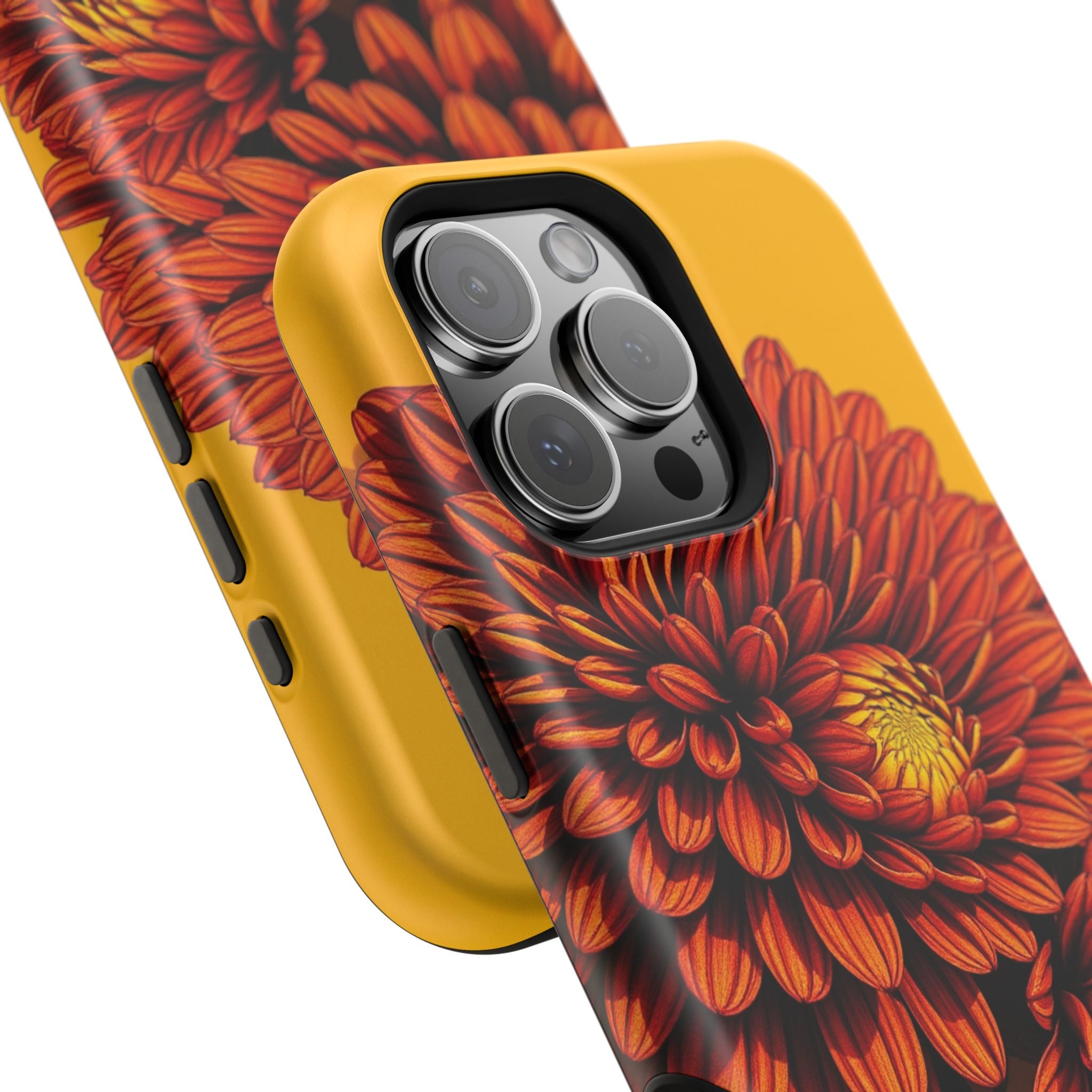 iPhone Mustard And Rust Ranunculus Stack Slim Everyday iPhone 14 · iPhone Case