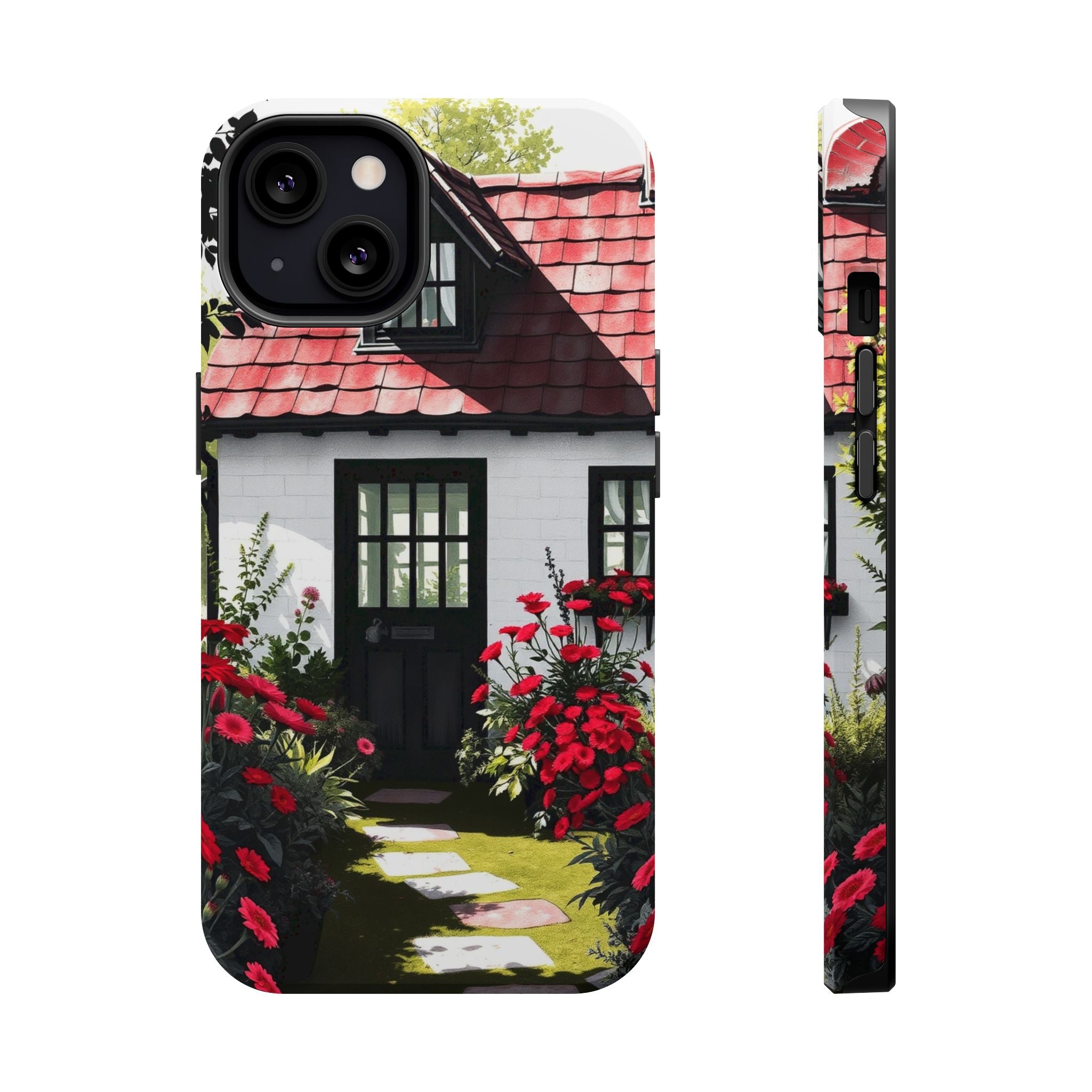 iPhone Cottage Garden Vibrant Watercolor Slim Snap Case · iPhone Case