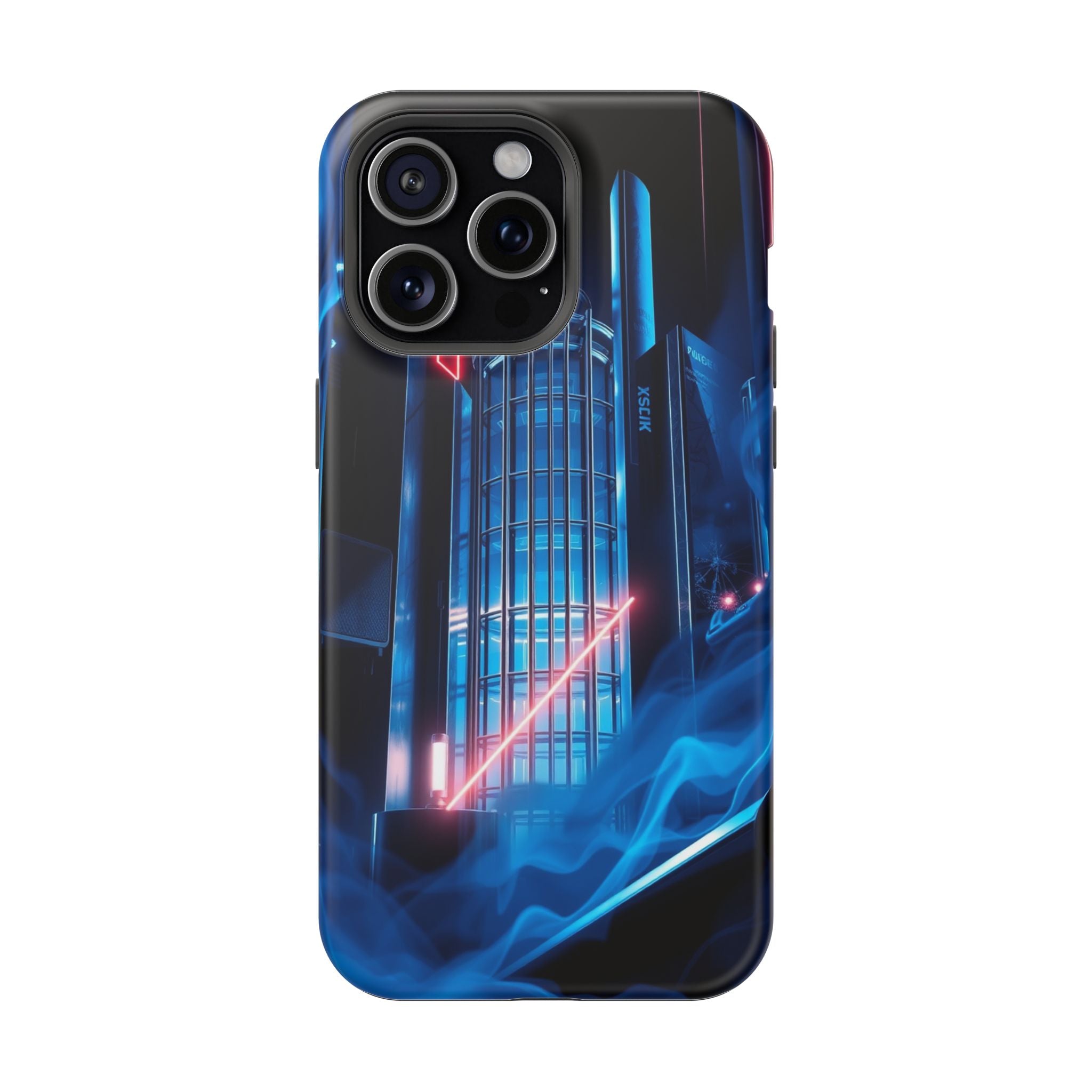 iPhone Midnight Blue And Silver Bauhaus Composition Slim Snap Case · iPhone Case