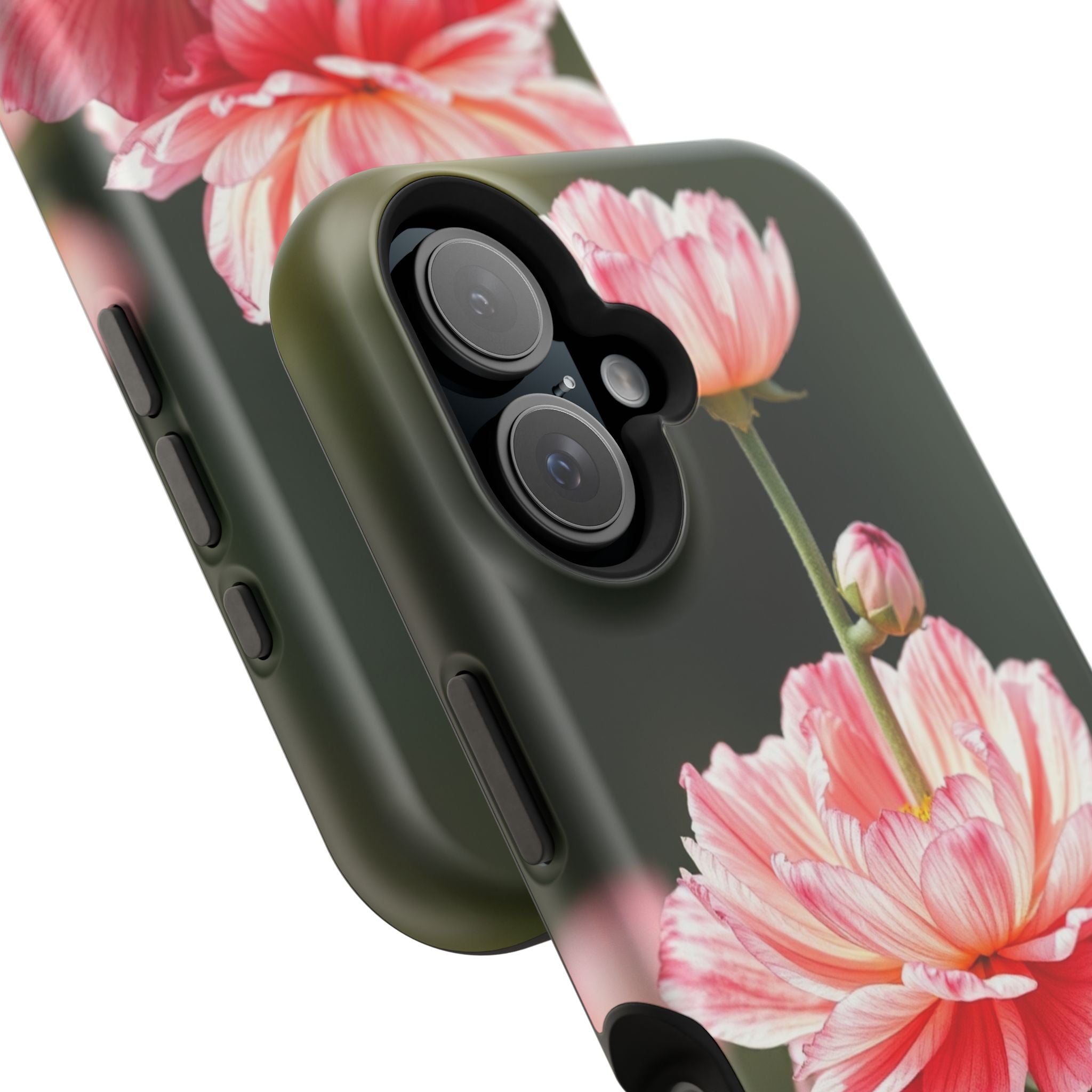 iPhone Ranunculus Stack Vibrant Watercolor Slim Snap Case · iPhone Case
